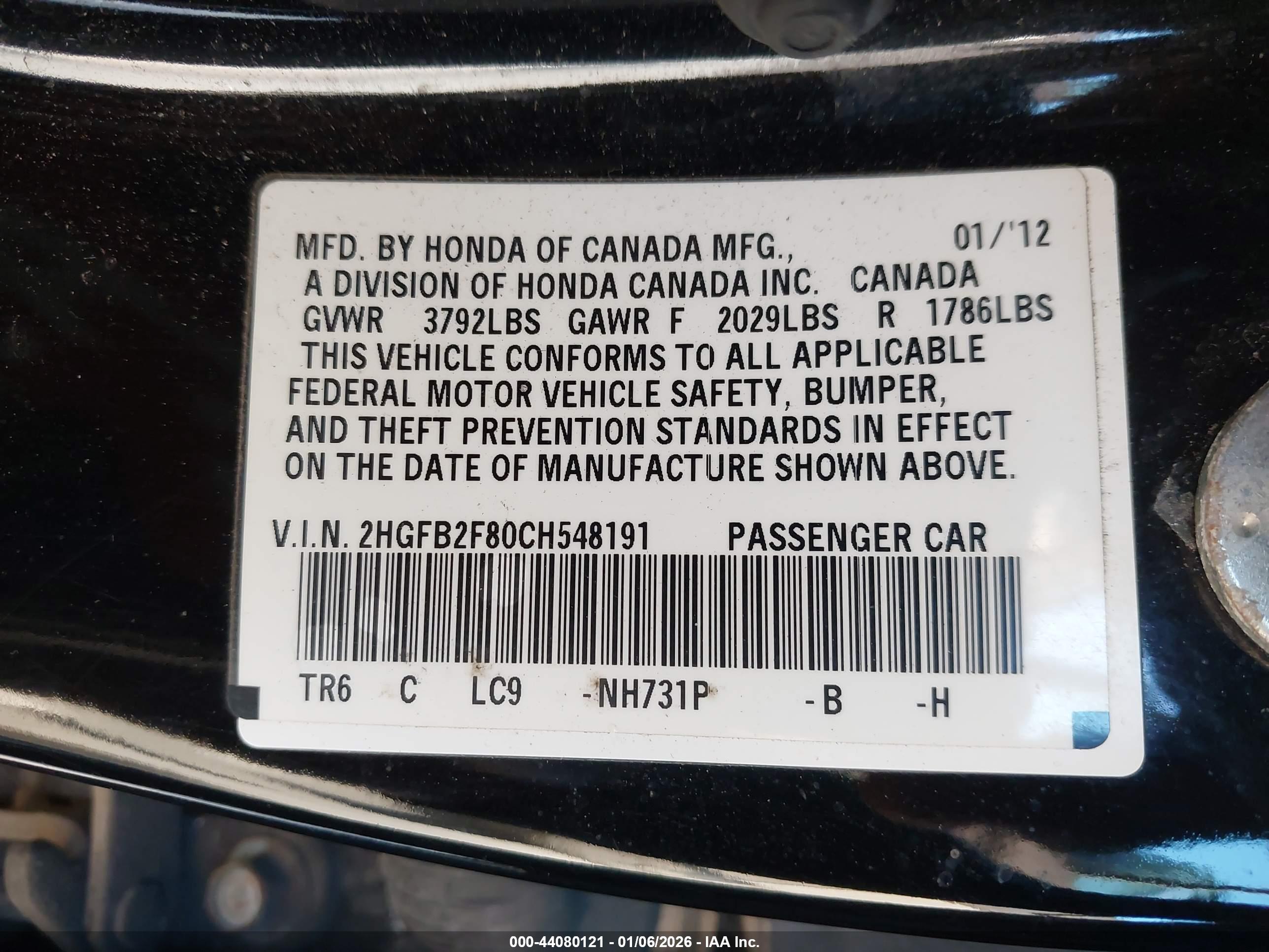 HONDA CIVIC image 9