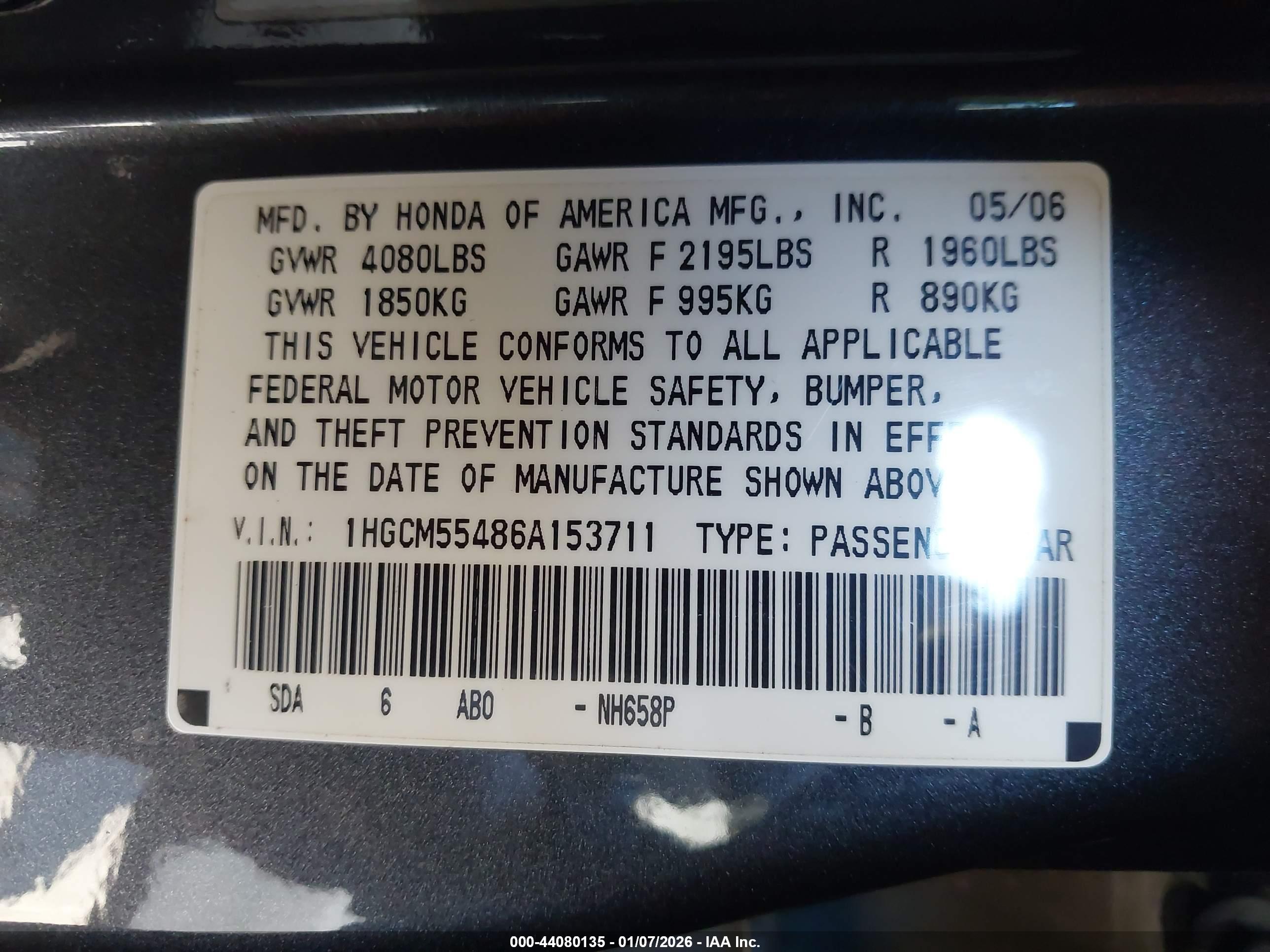 HONDA ACCORD image 9