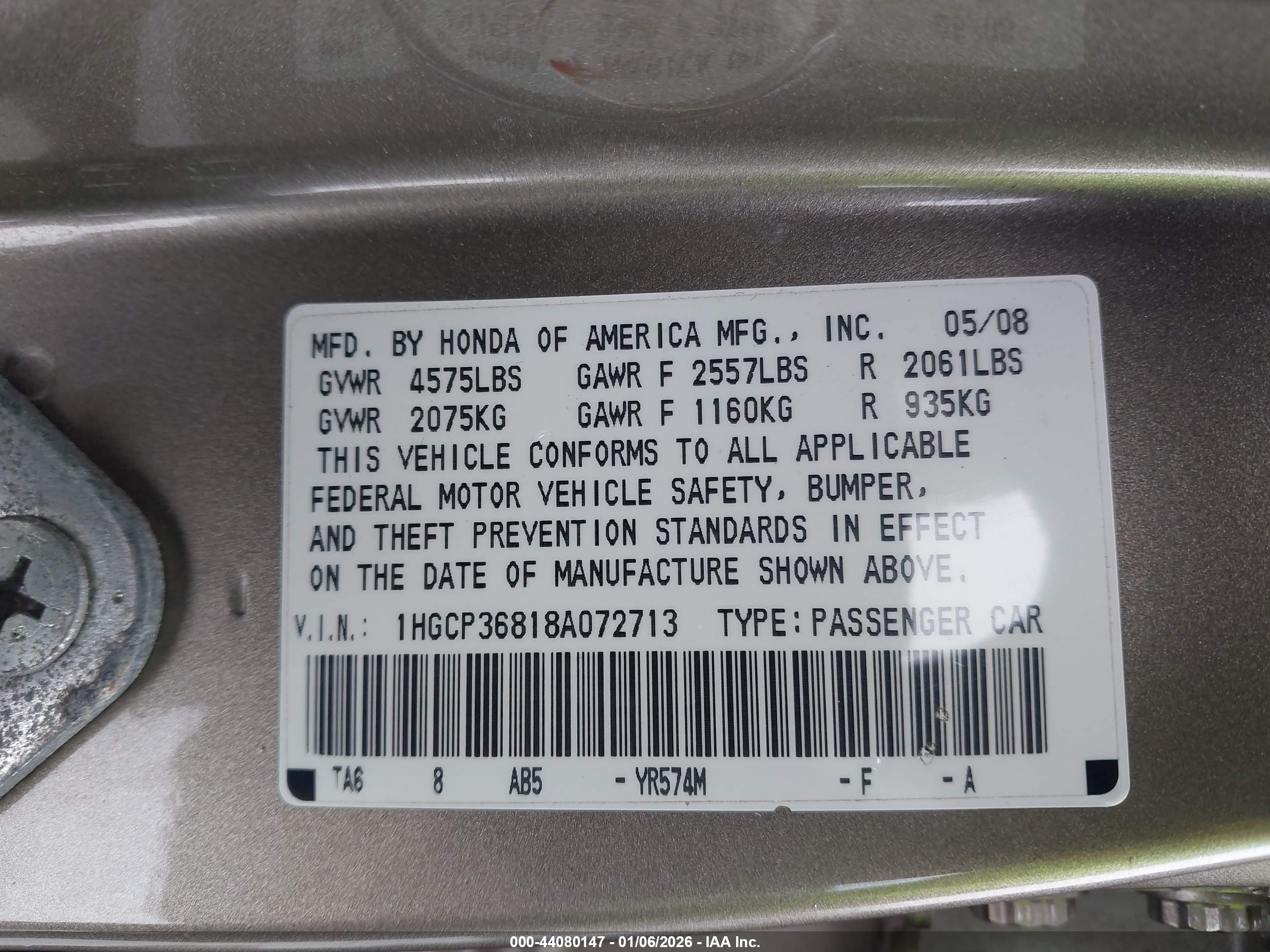 HONDA ACCORD image 9
