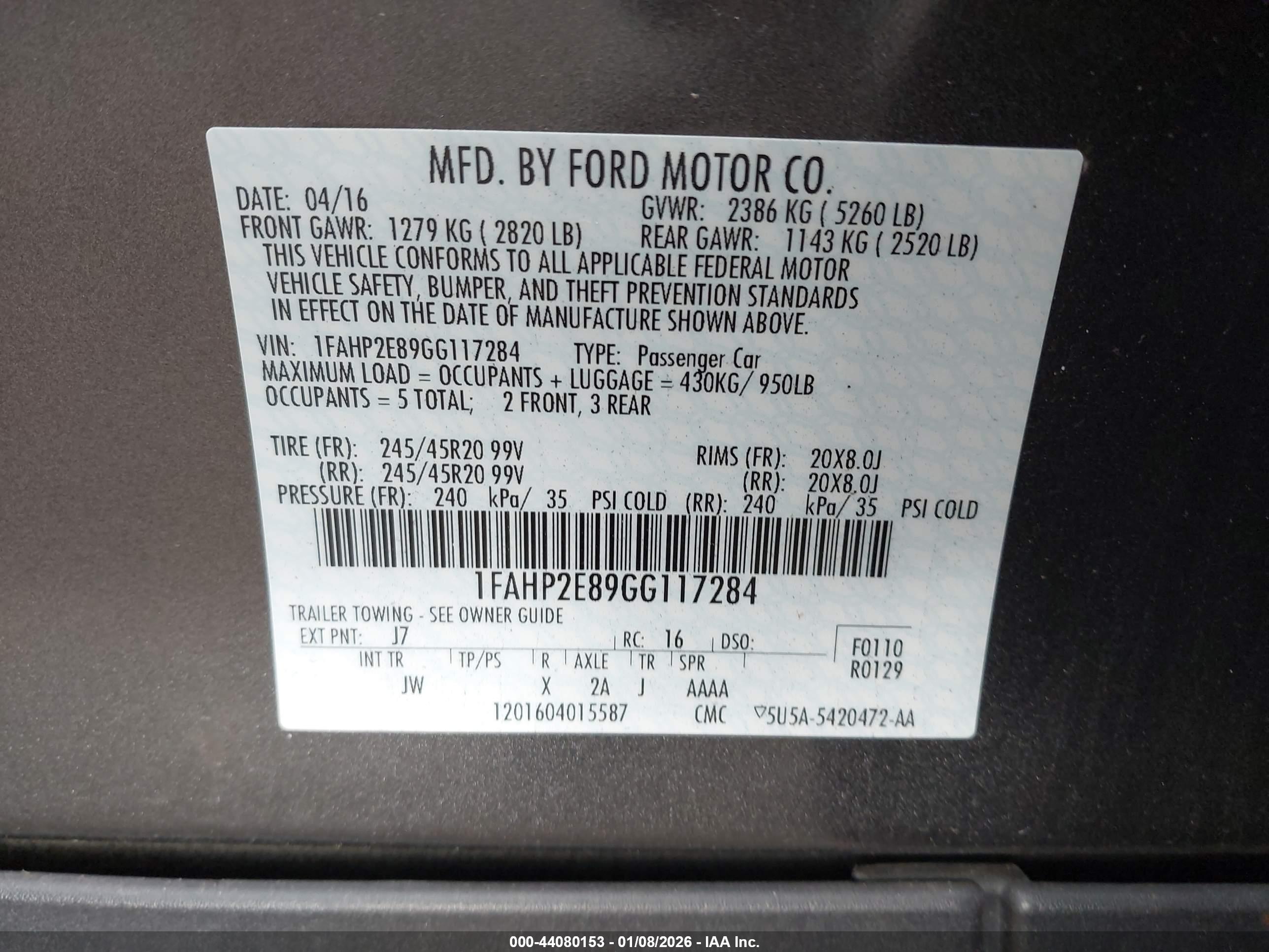 FORD TAURUS image 9