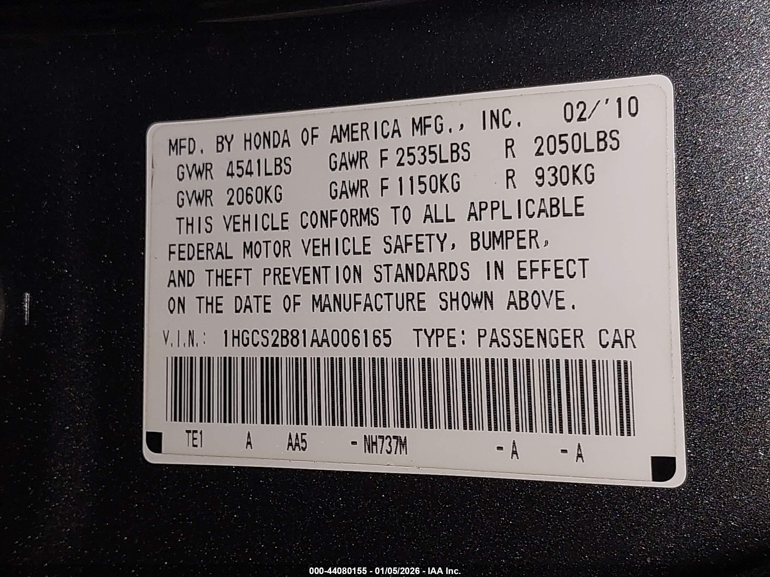 HONDA ACCORD image 9