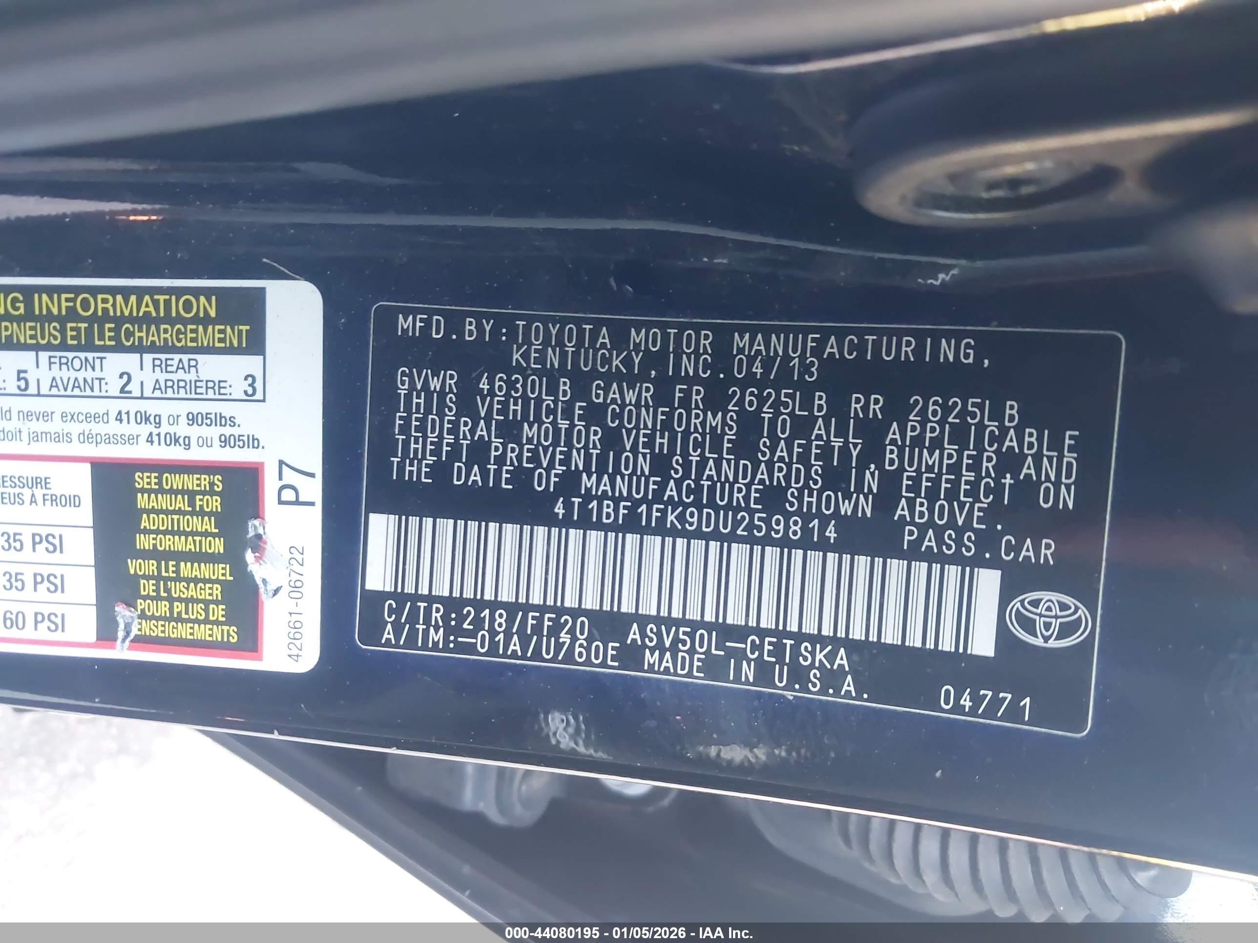 TOYOTA CAMRY image 9
