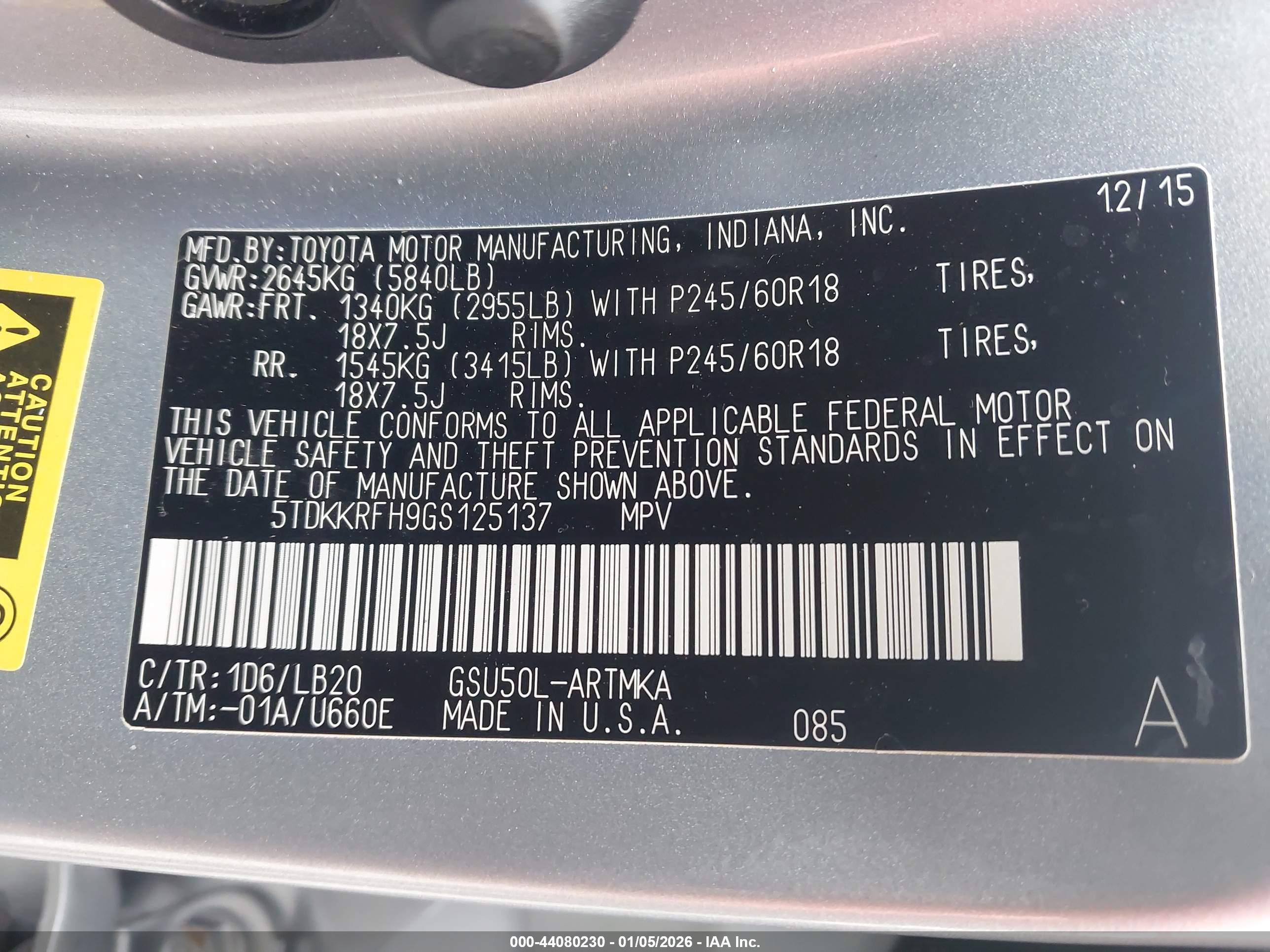 TOYOTA HIGHLANDER image 9