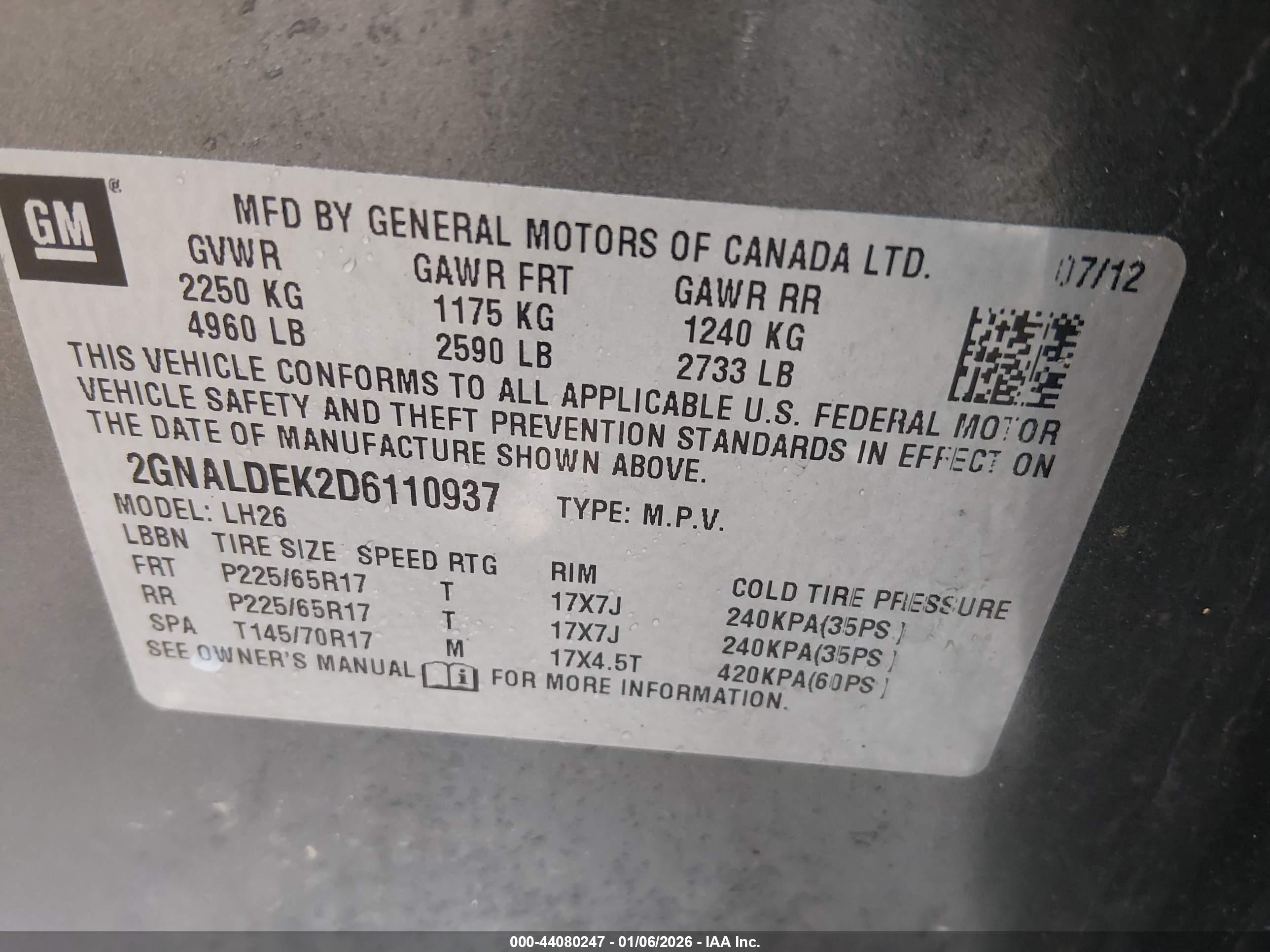 CHEVROLET EQUINOX image 9