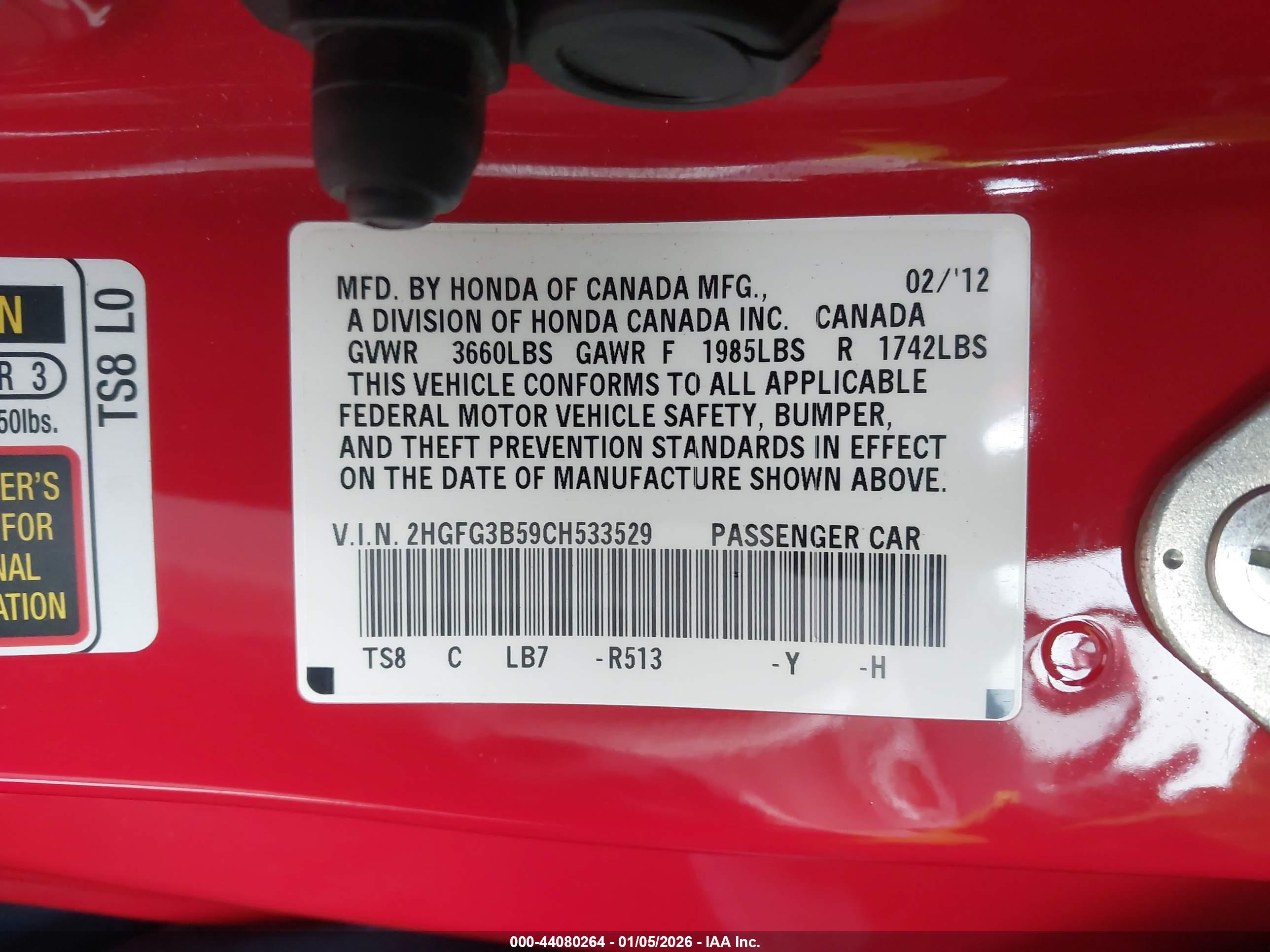 HONDA CIVIC image 9