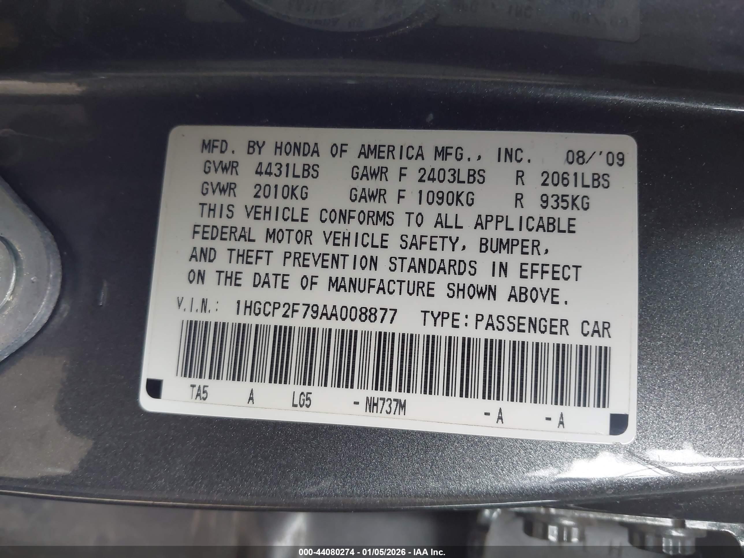 HONDA ACCORD image 9