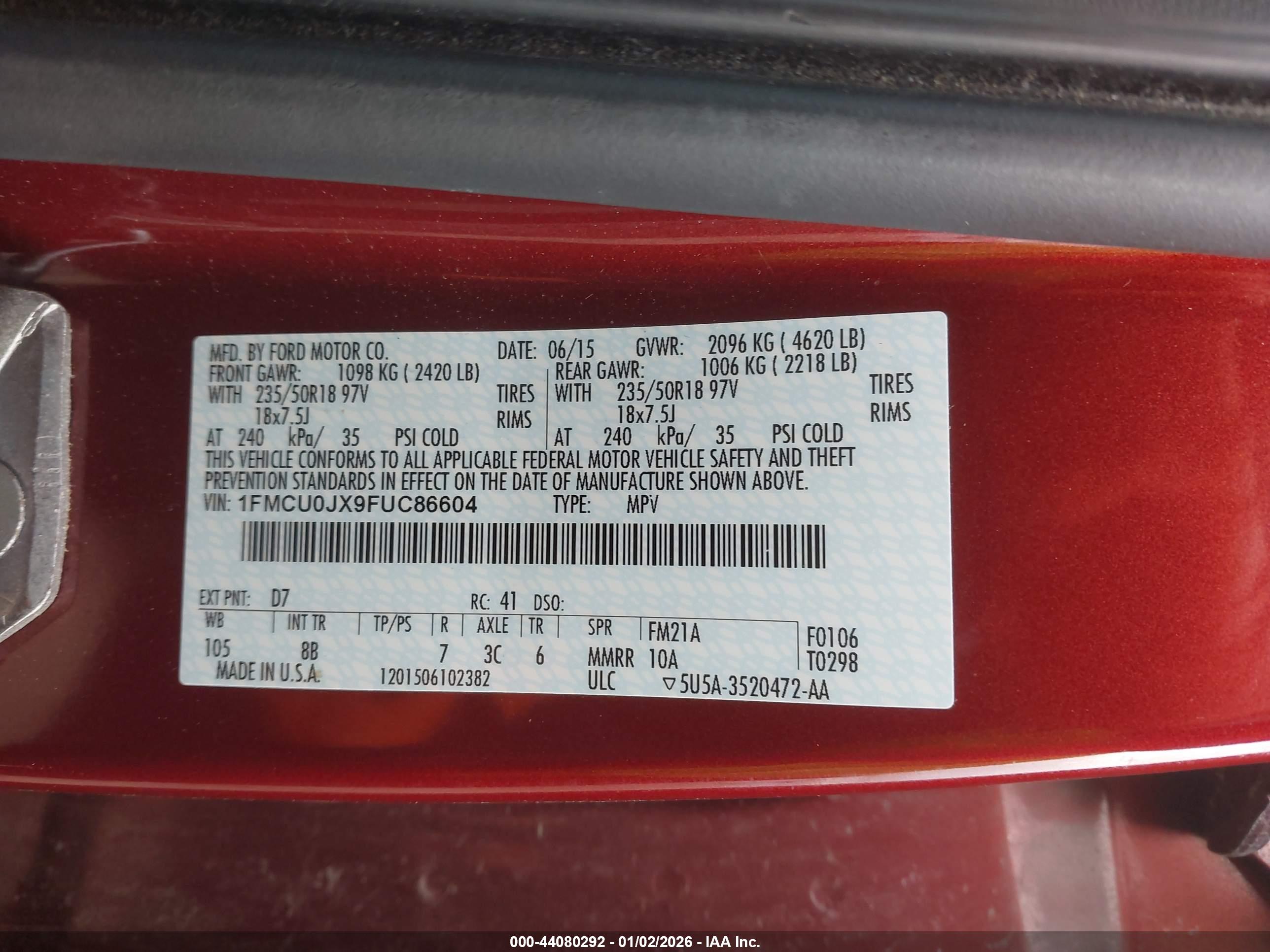 FORD ESCAPE image 9