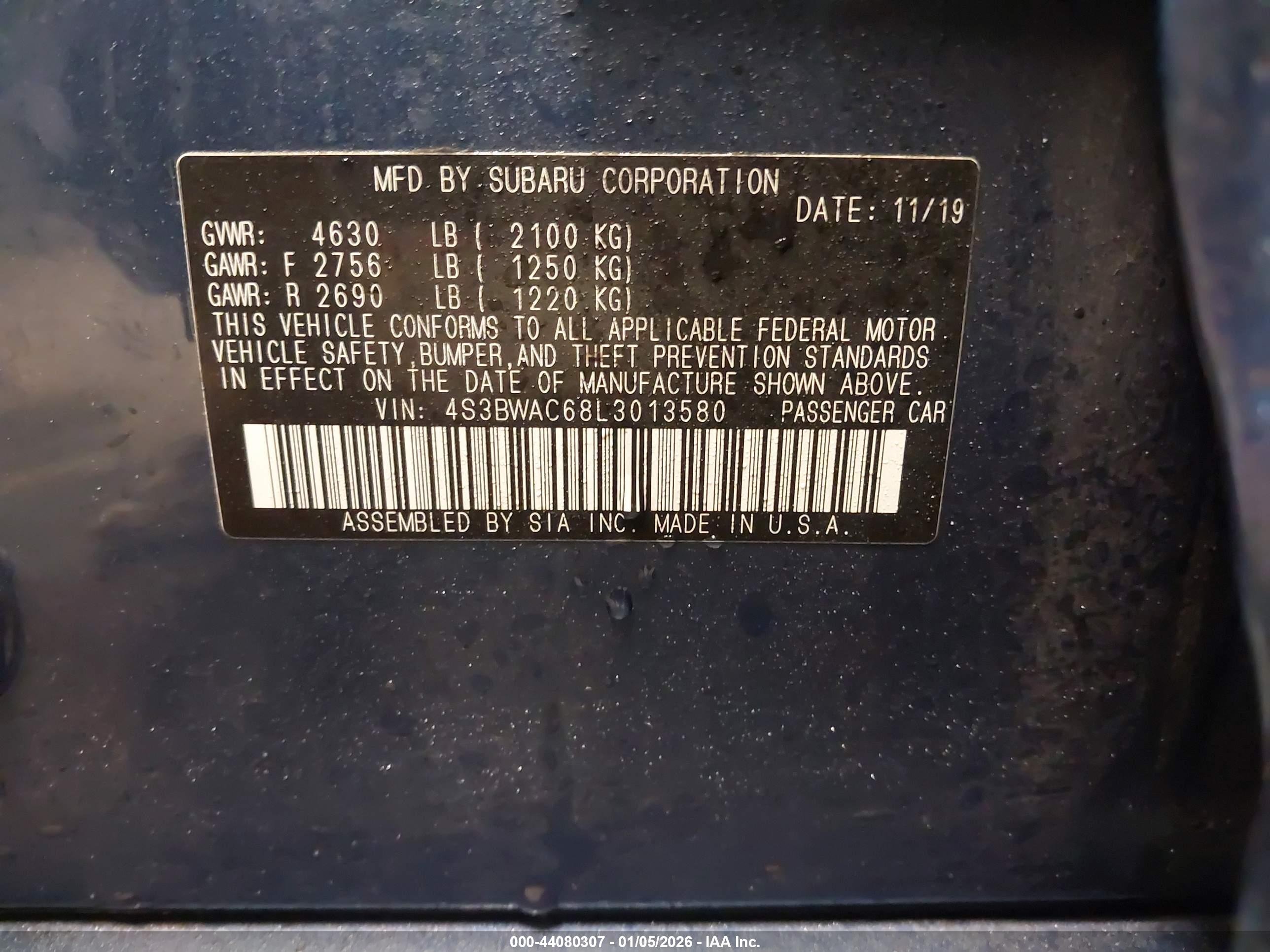 SUBARU LEGACY image 9