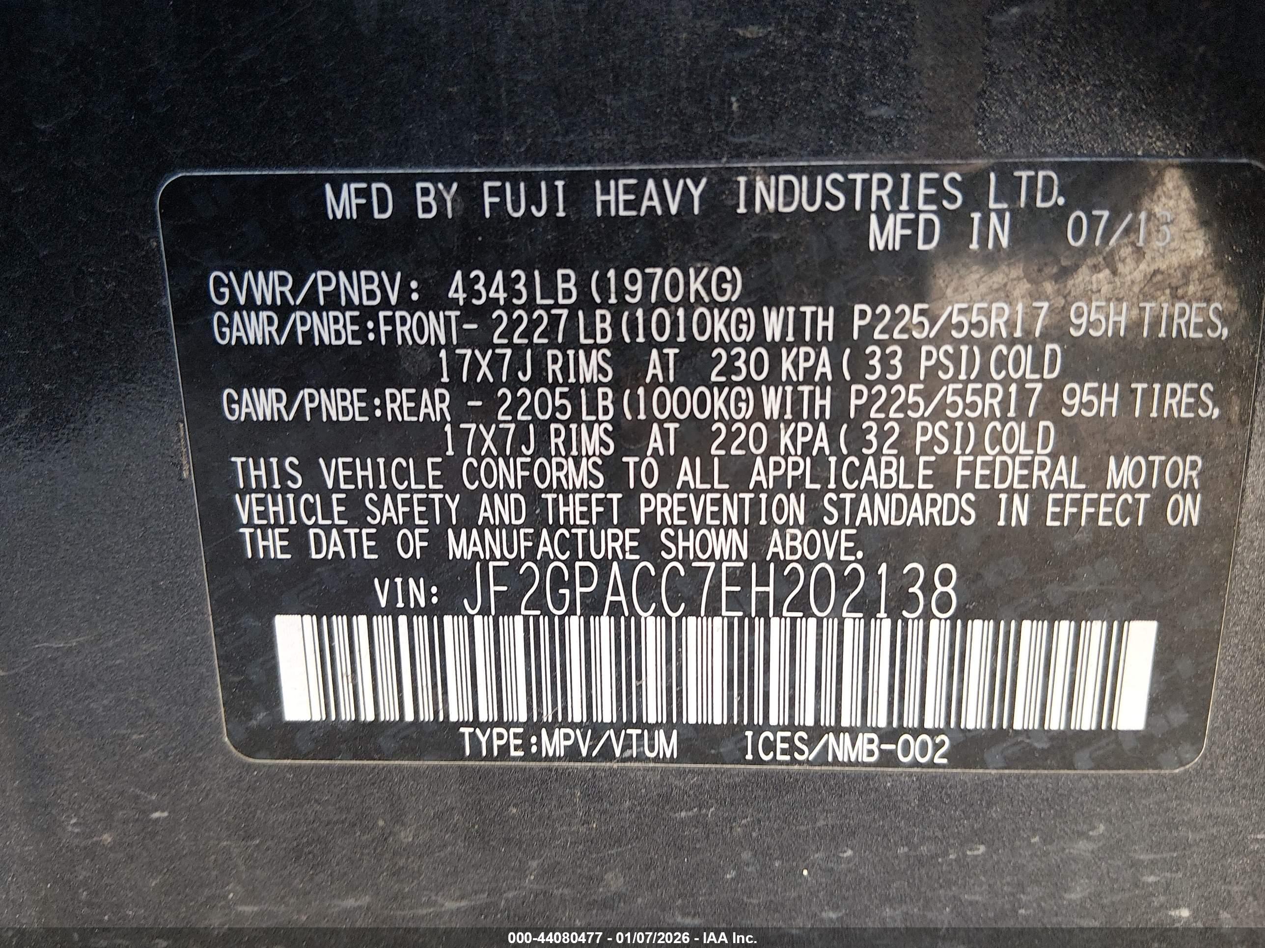 SUBARU XV image 9