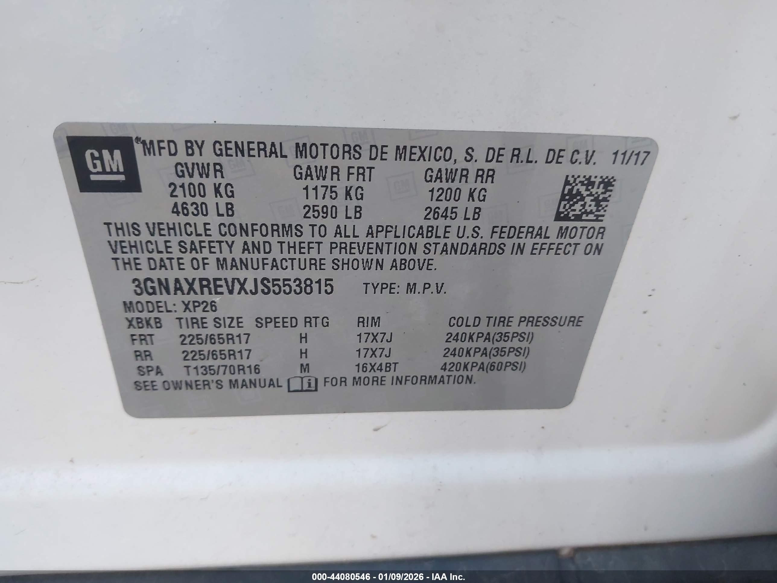 CHEVROLET EQUINOX image 9