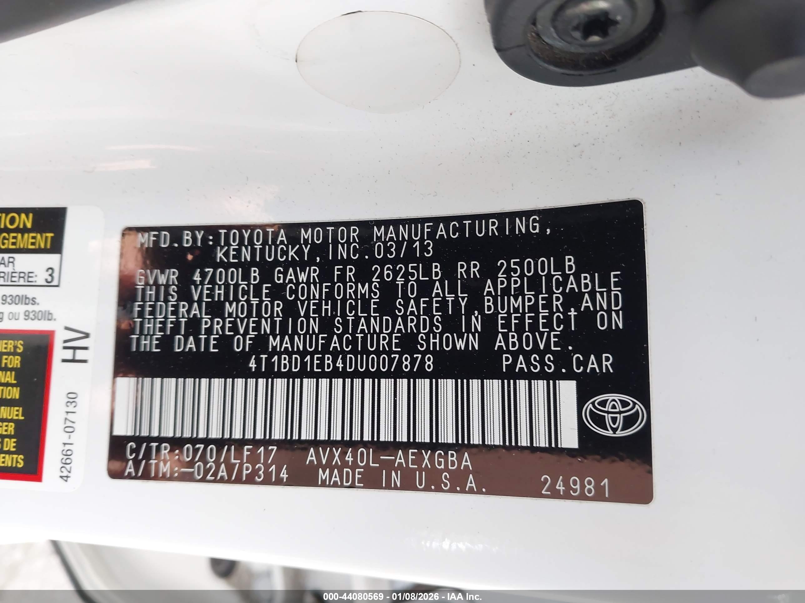 TOYOTA AVALON image 9
