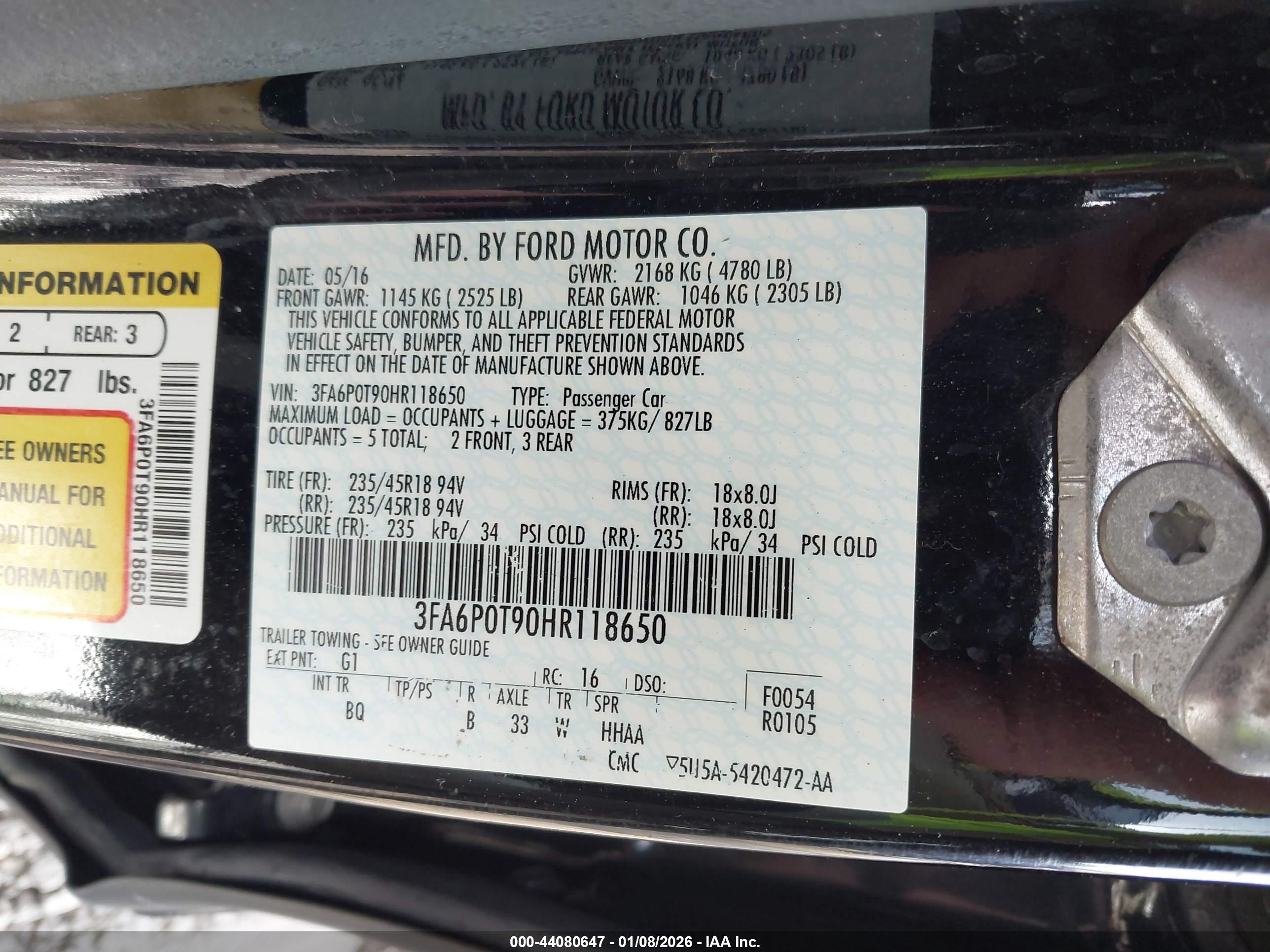 FORD FUSION image 9