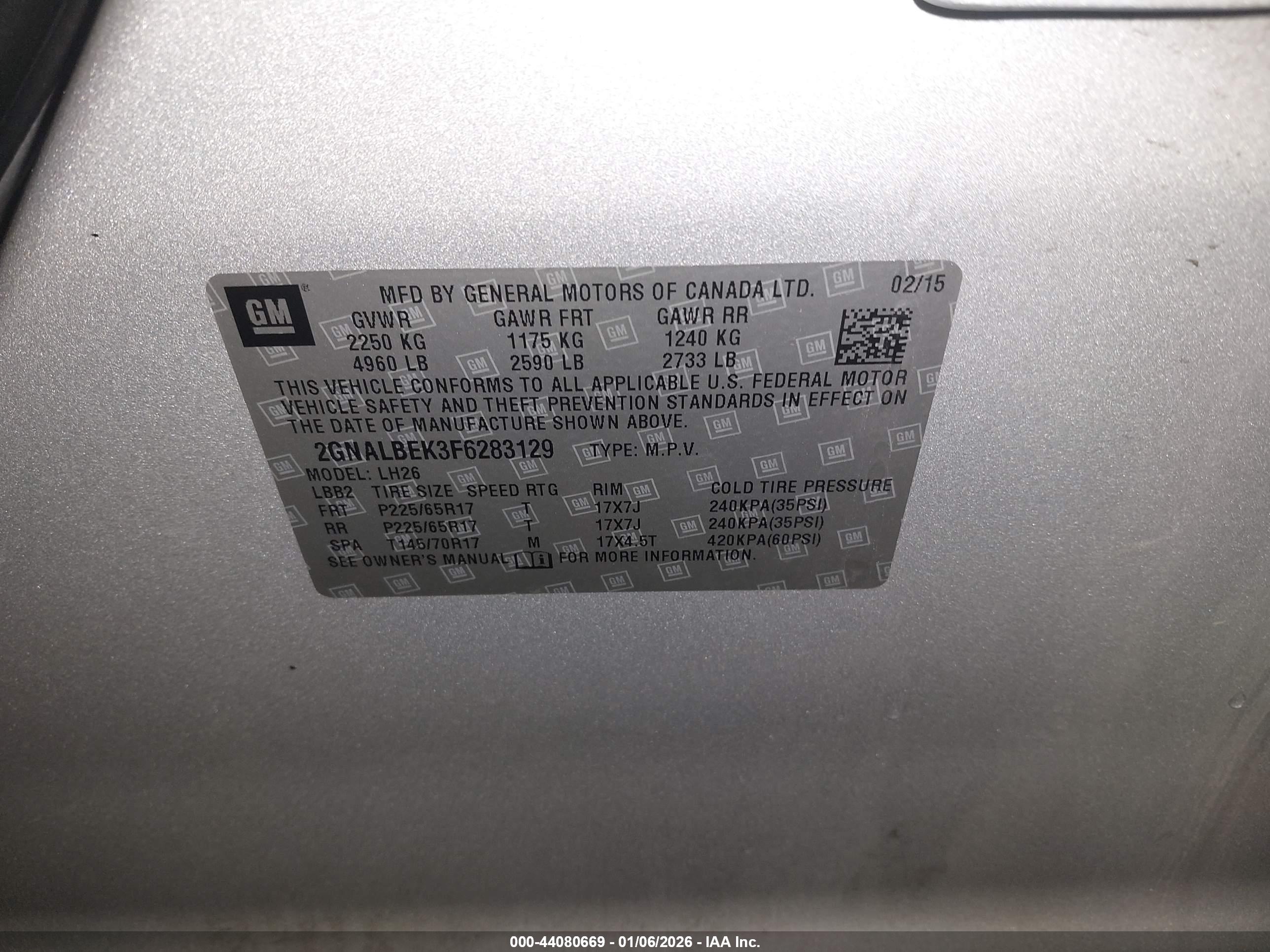 CHEVROLET EQUINOX image 9