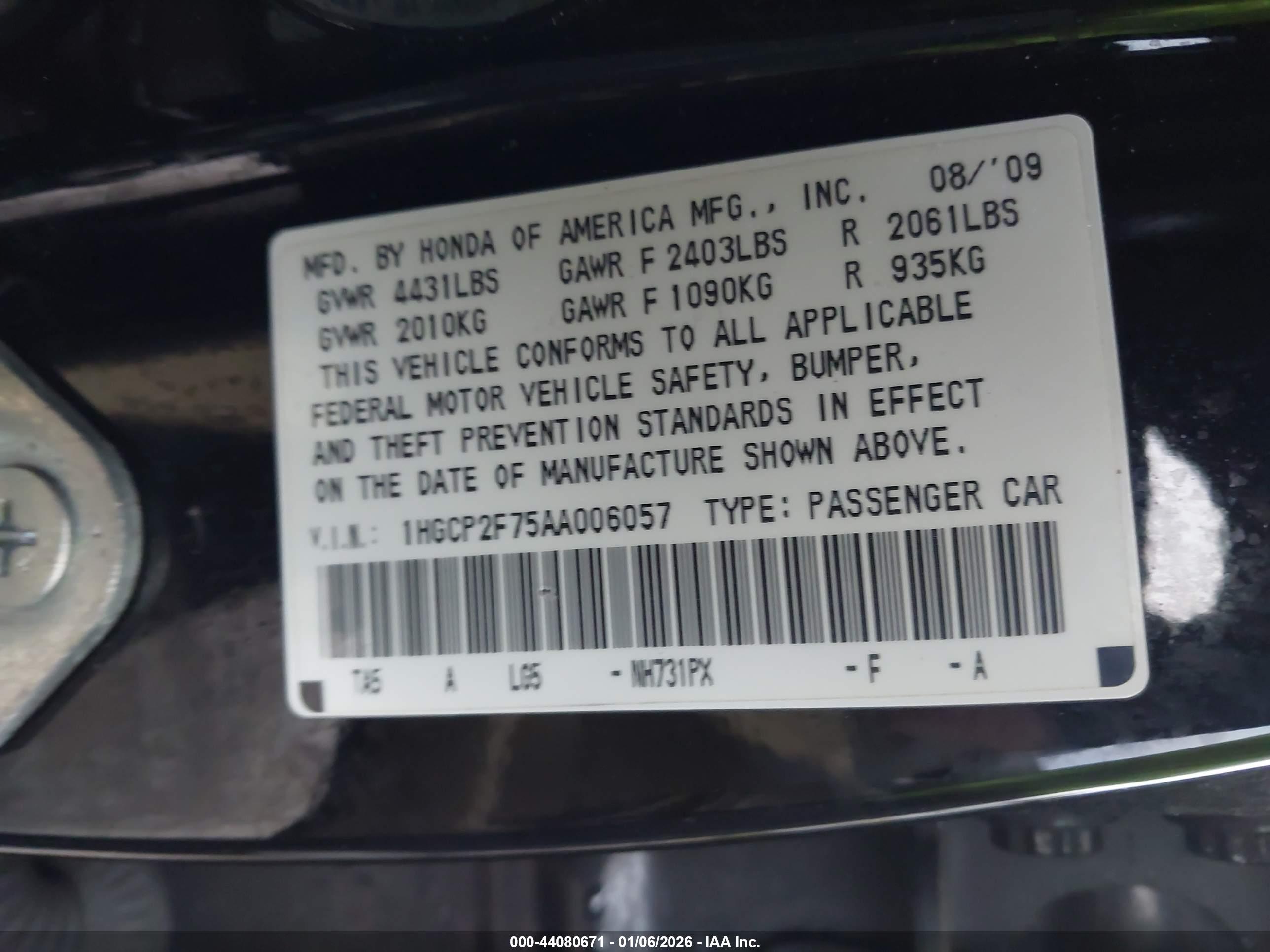 HONDA ACCORD image 9