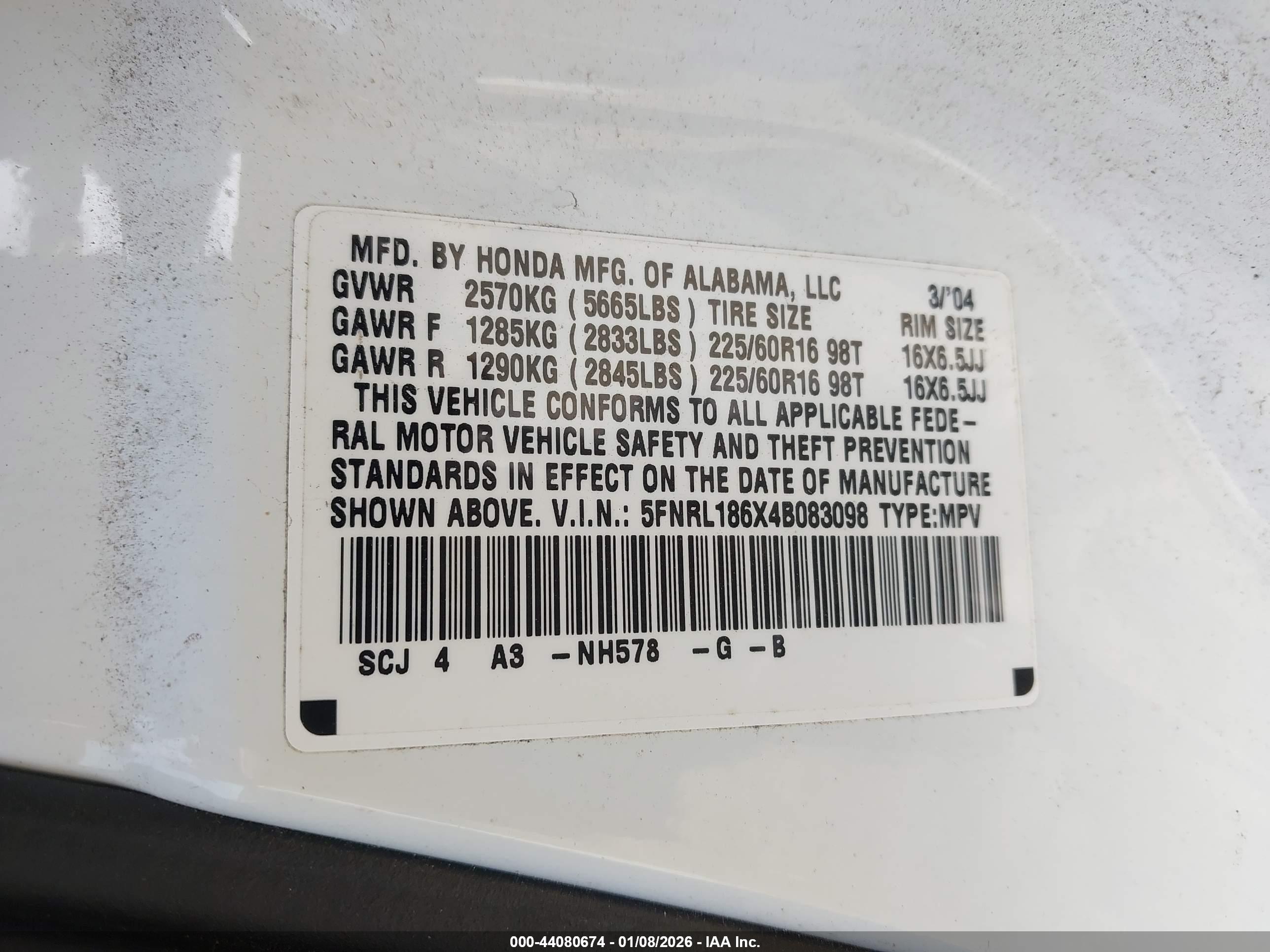 HONDA ODYSSEY image 9