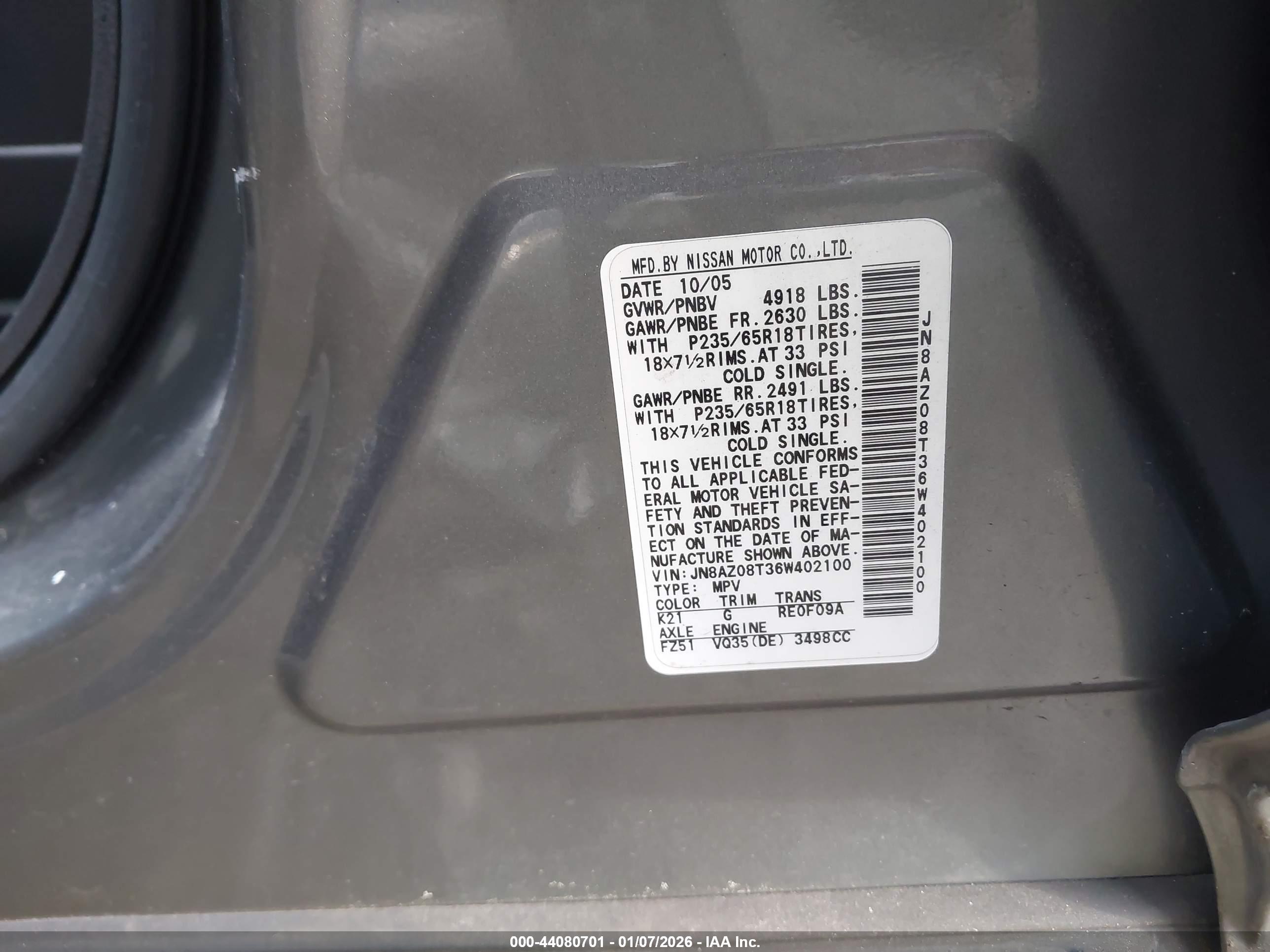 NISSAN MURANO image 9