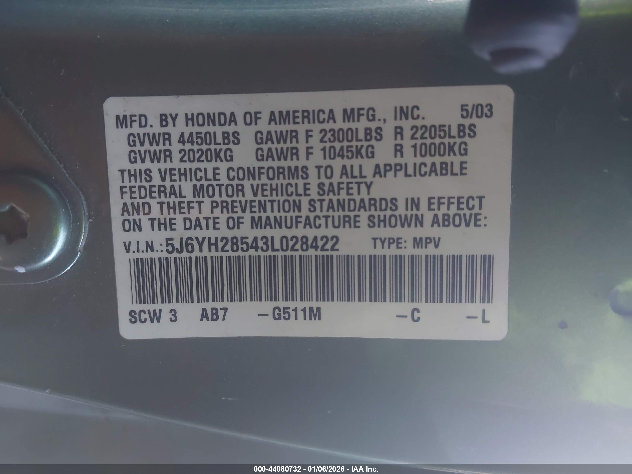 HONDA ELEMENT image 9