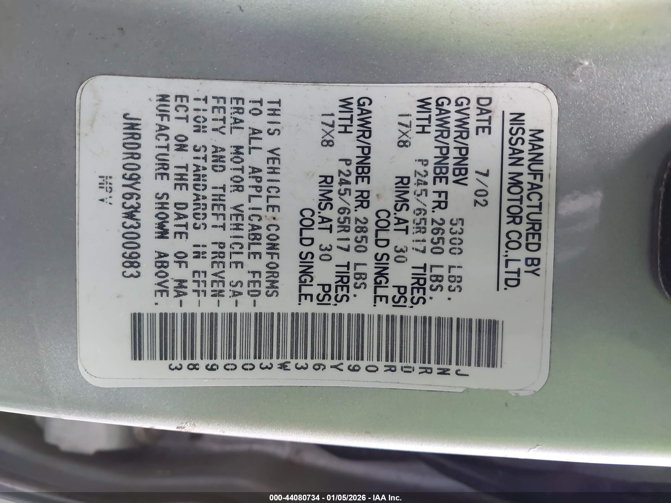 INFINITI QX4 image 9