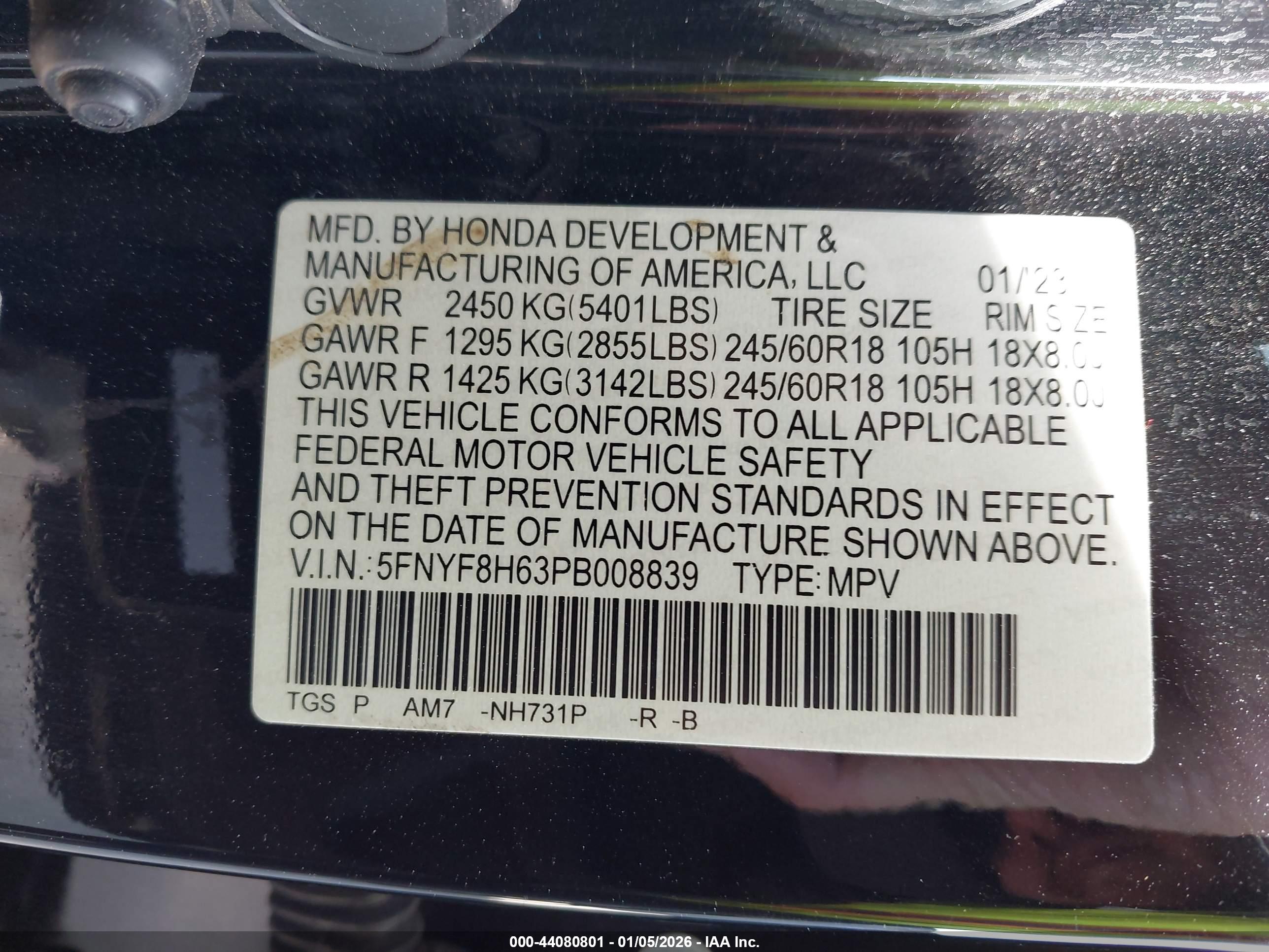 HONDA PASSPORT image 9