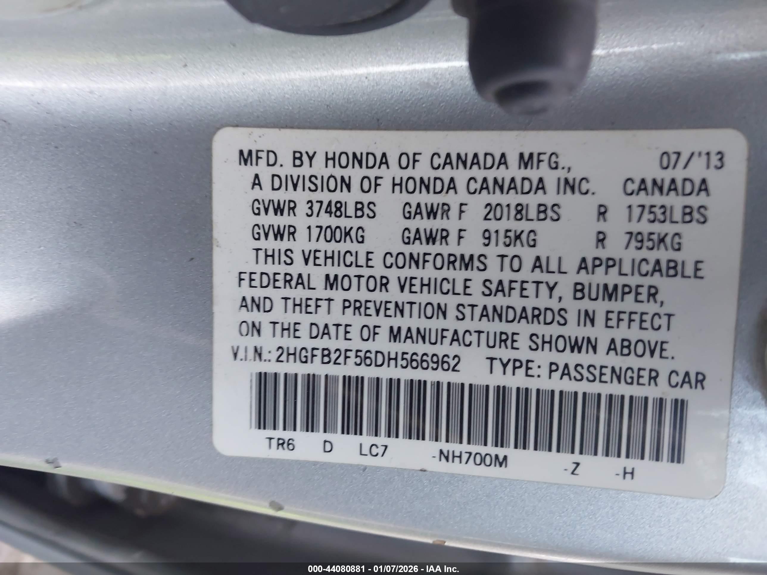 HONDA CIVIC image 9