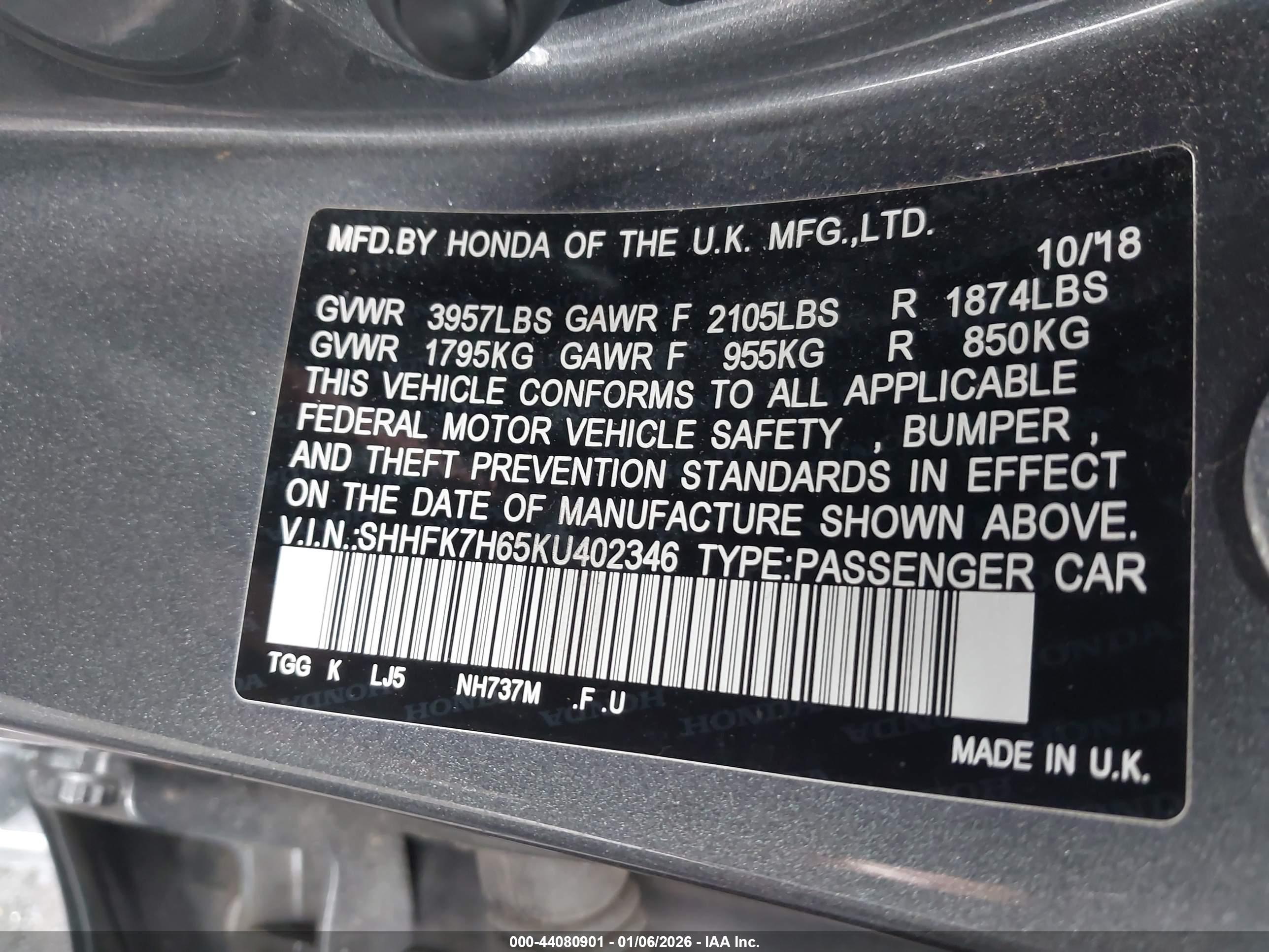HONDA CIVIC image 9