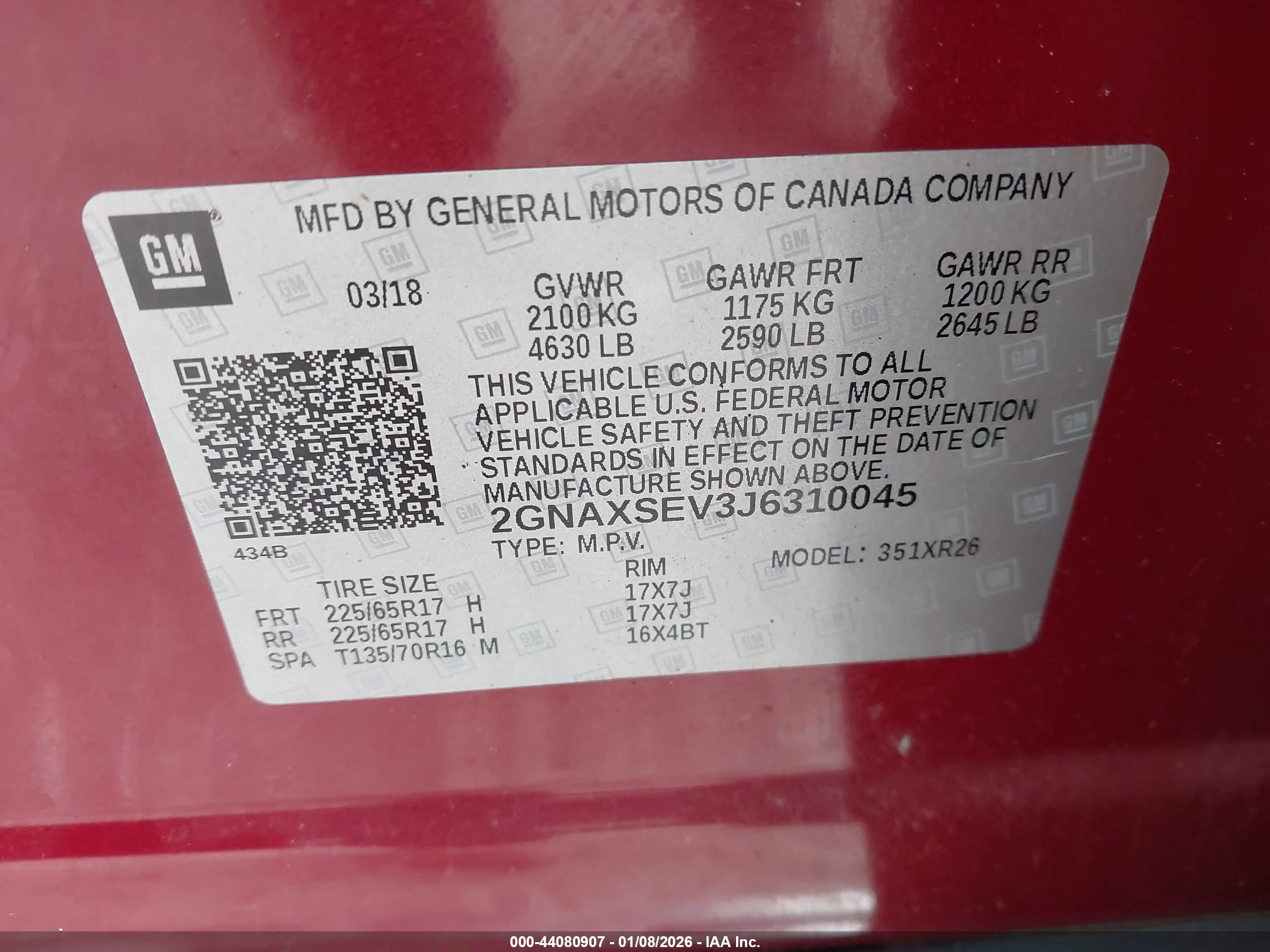 CHEVROLET EQUINOX image 9