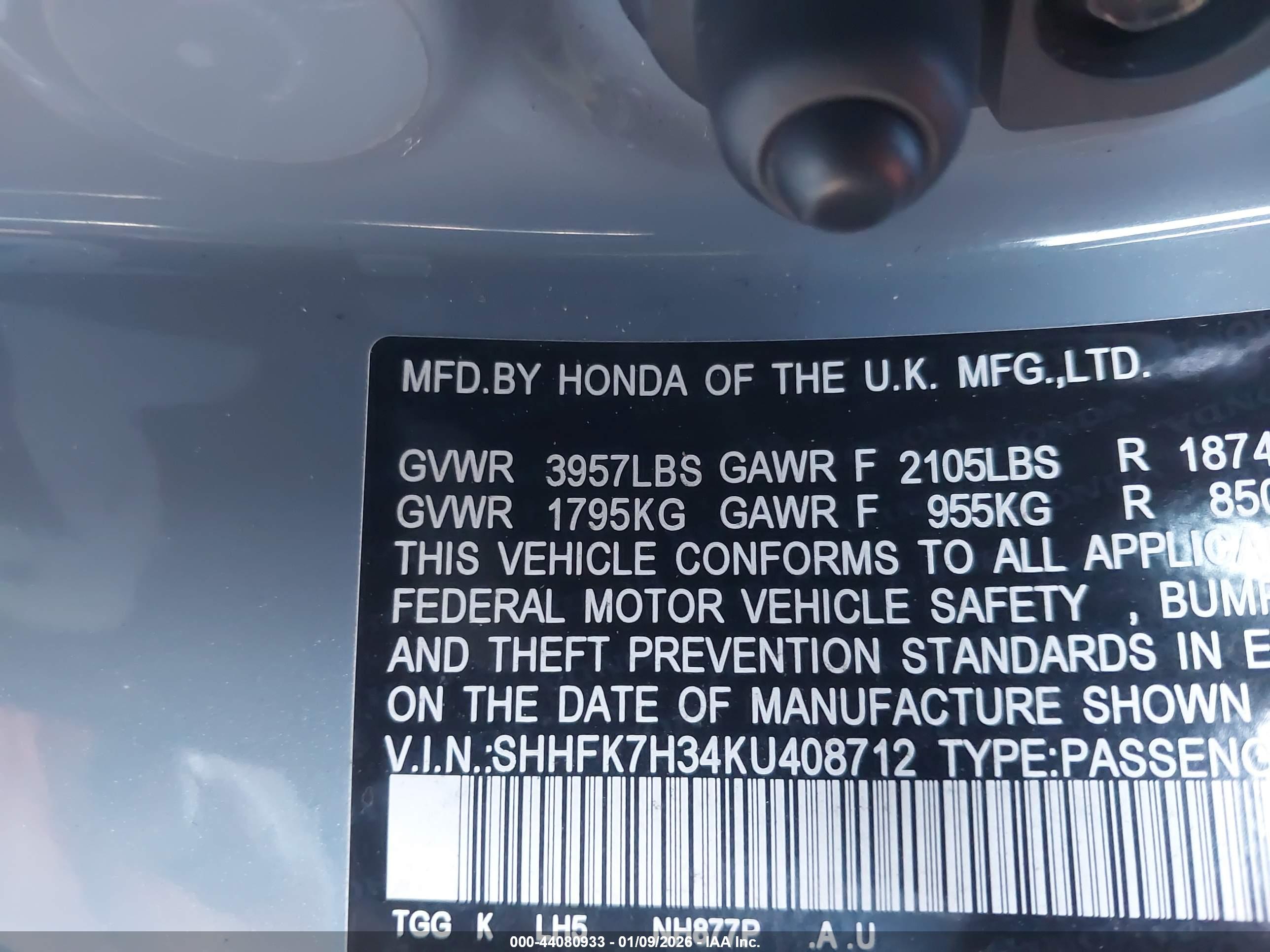 HONDA CIVIC image 9