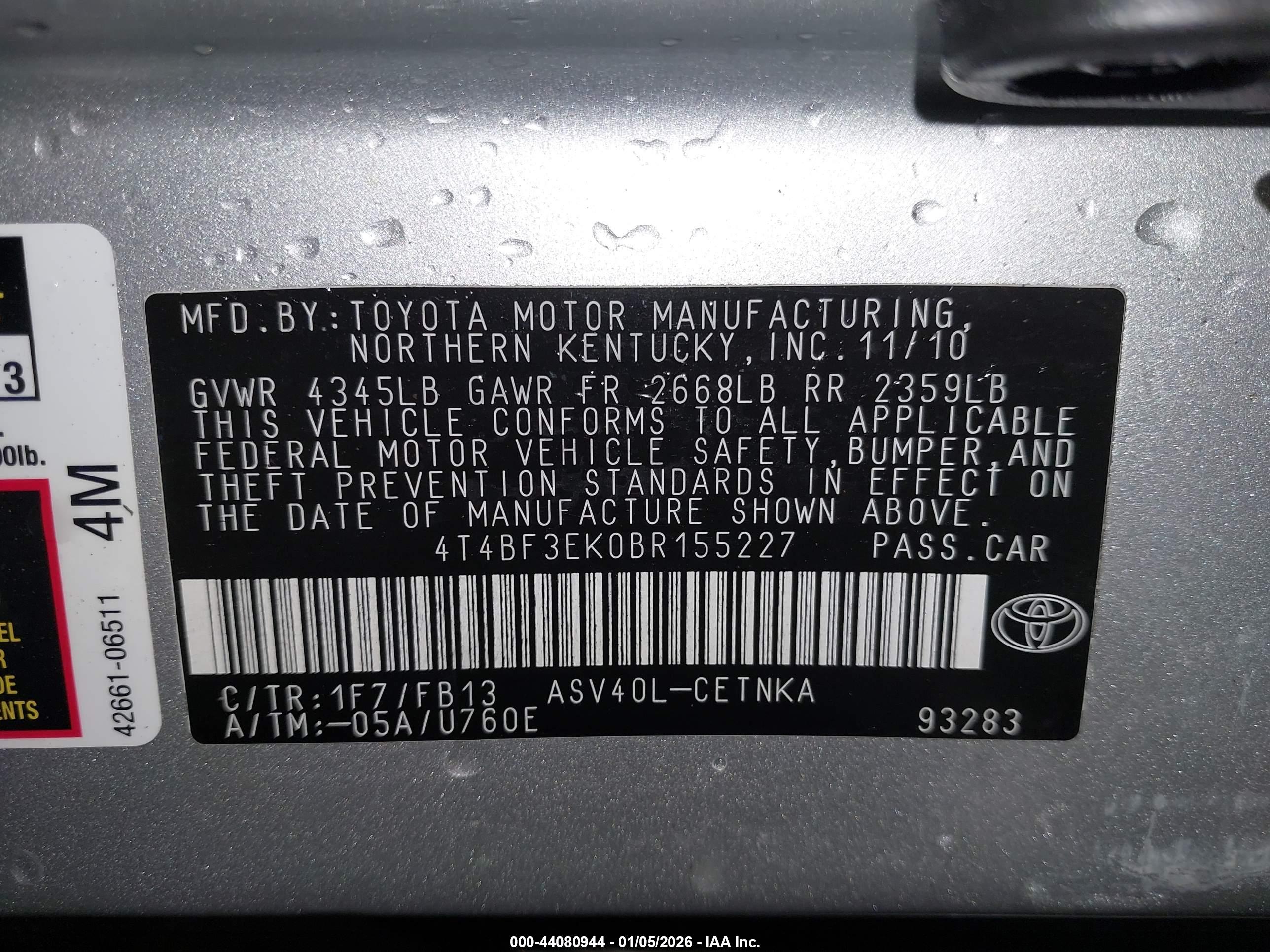 TOYOTA CAMRY image 9