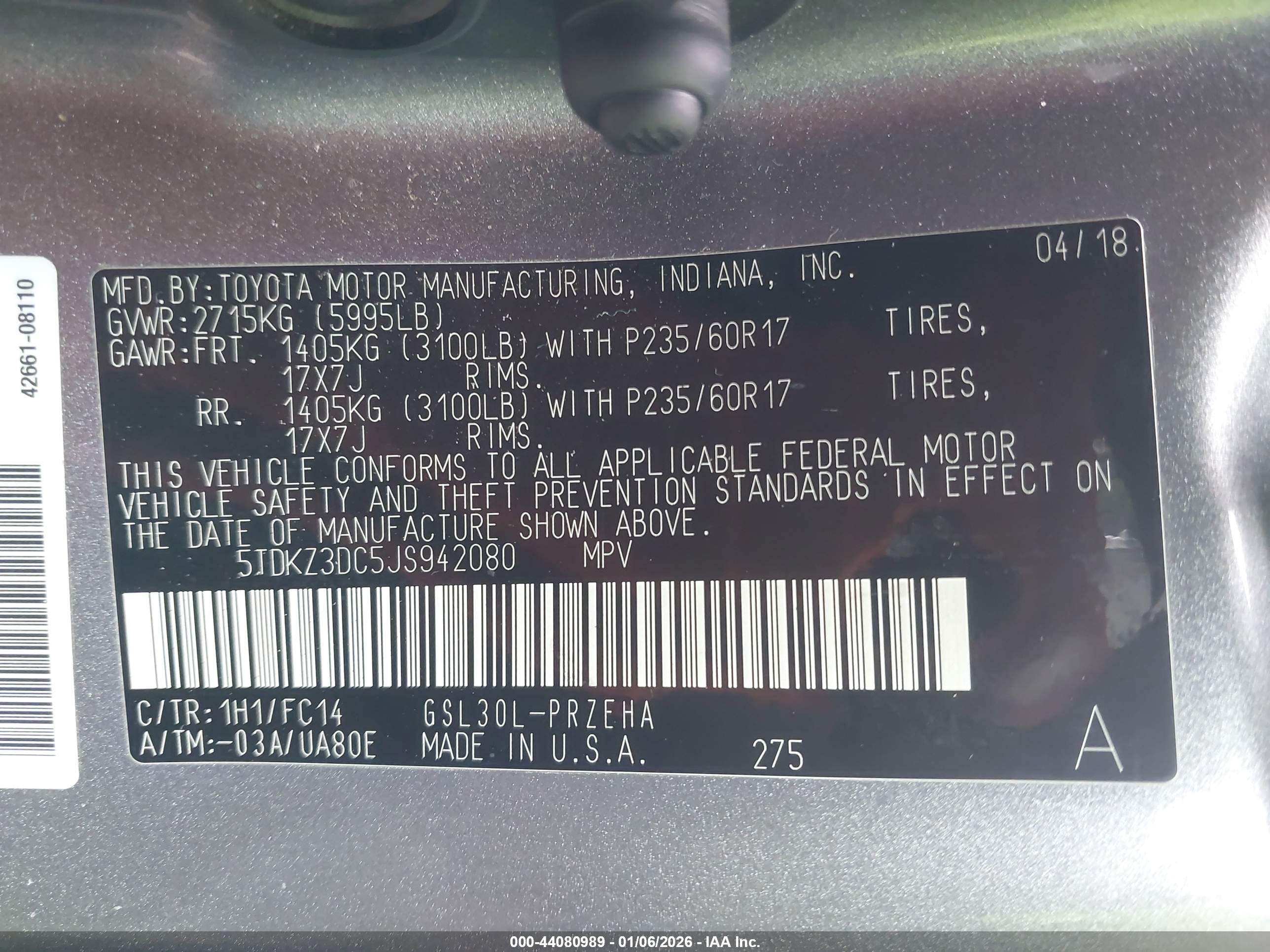 TOYOTA SIENNA image 9