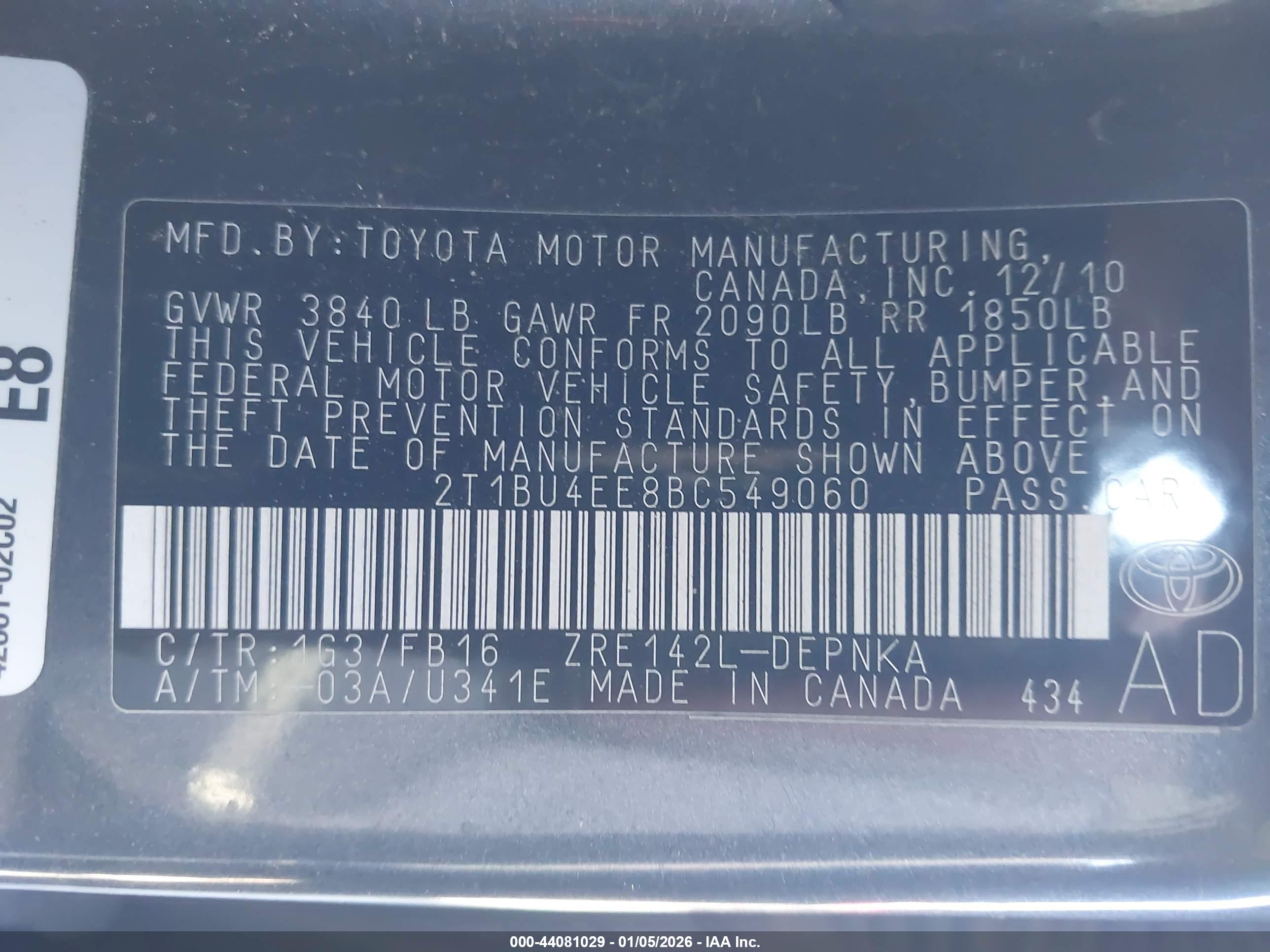 TOYOTA COROLLA image 9