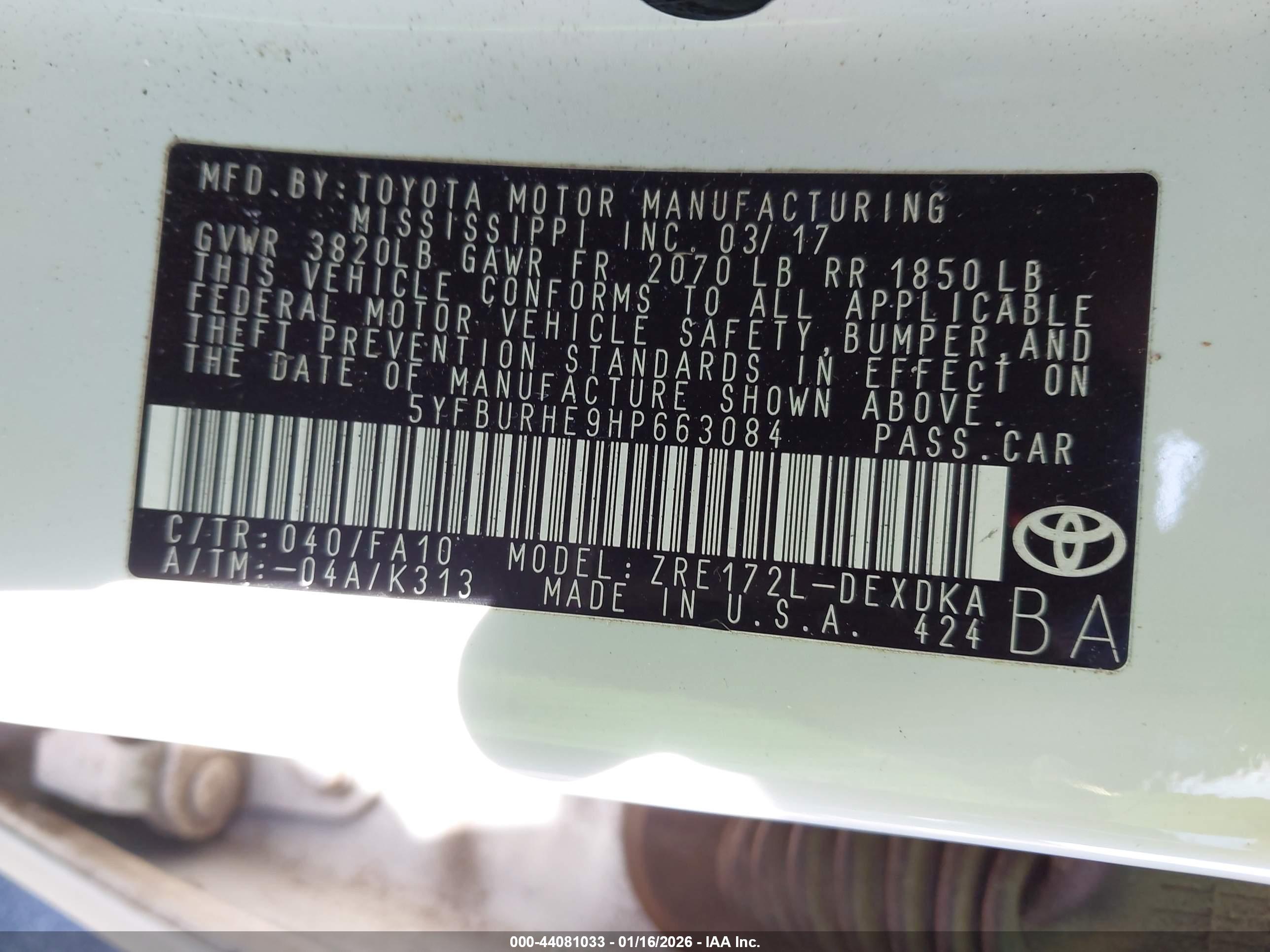 TOYOTA COROLLA image 9