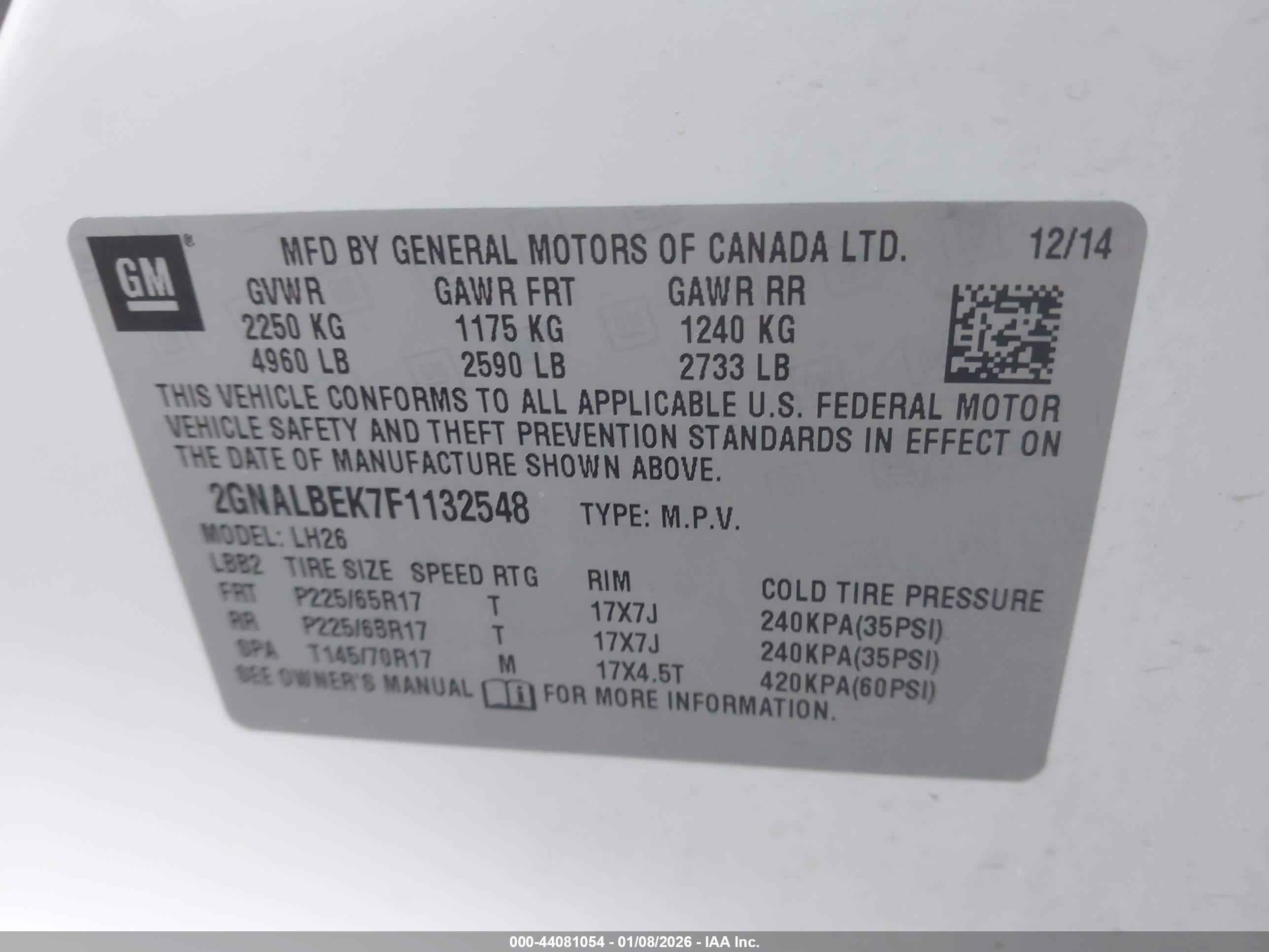 CHEVROLET EQUINOX image 9