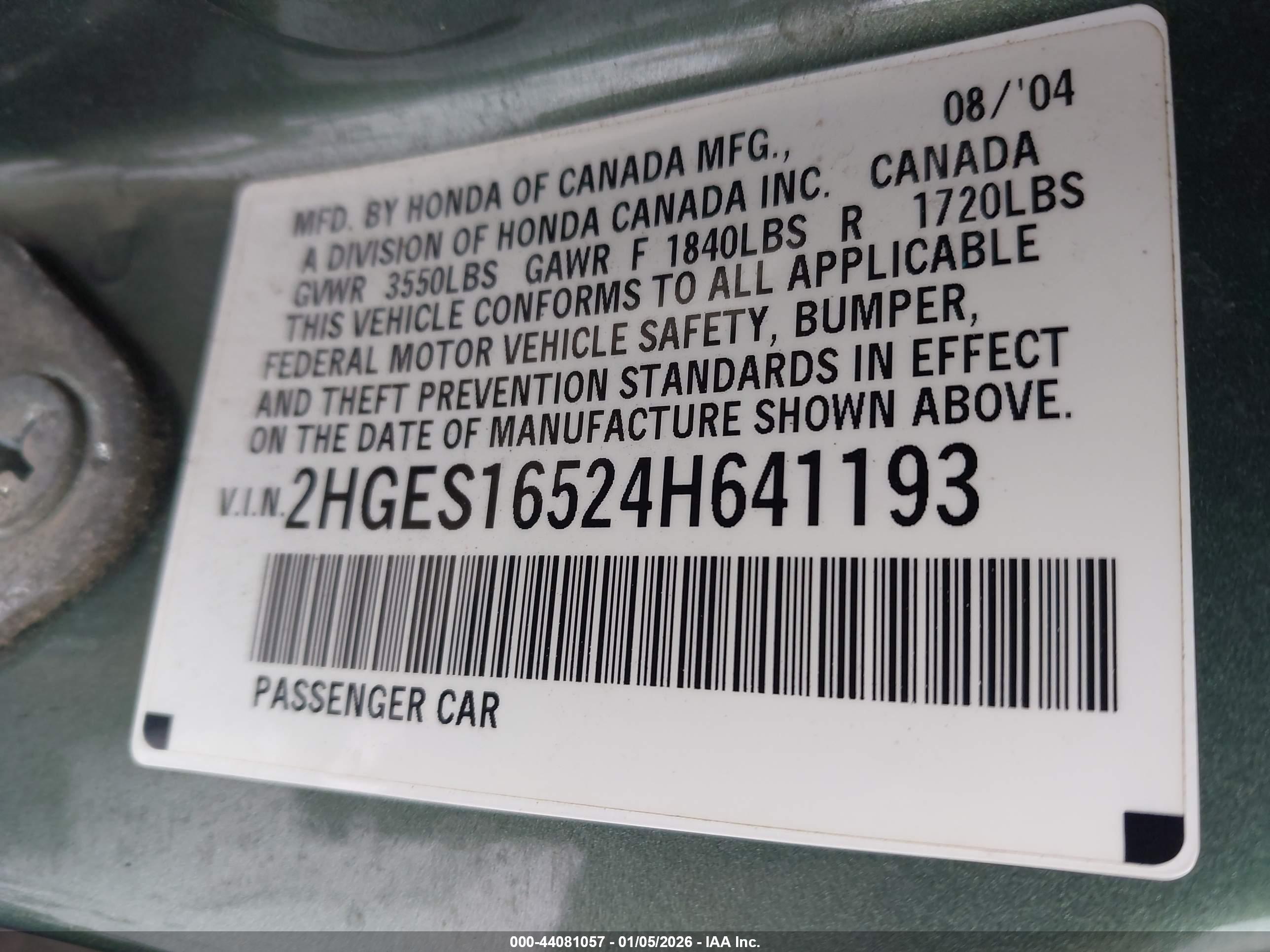 HONDA CIVIC image 9