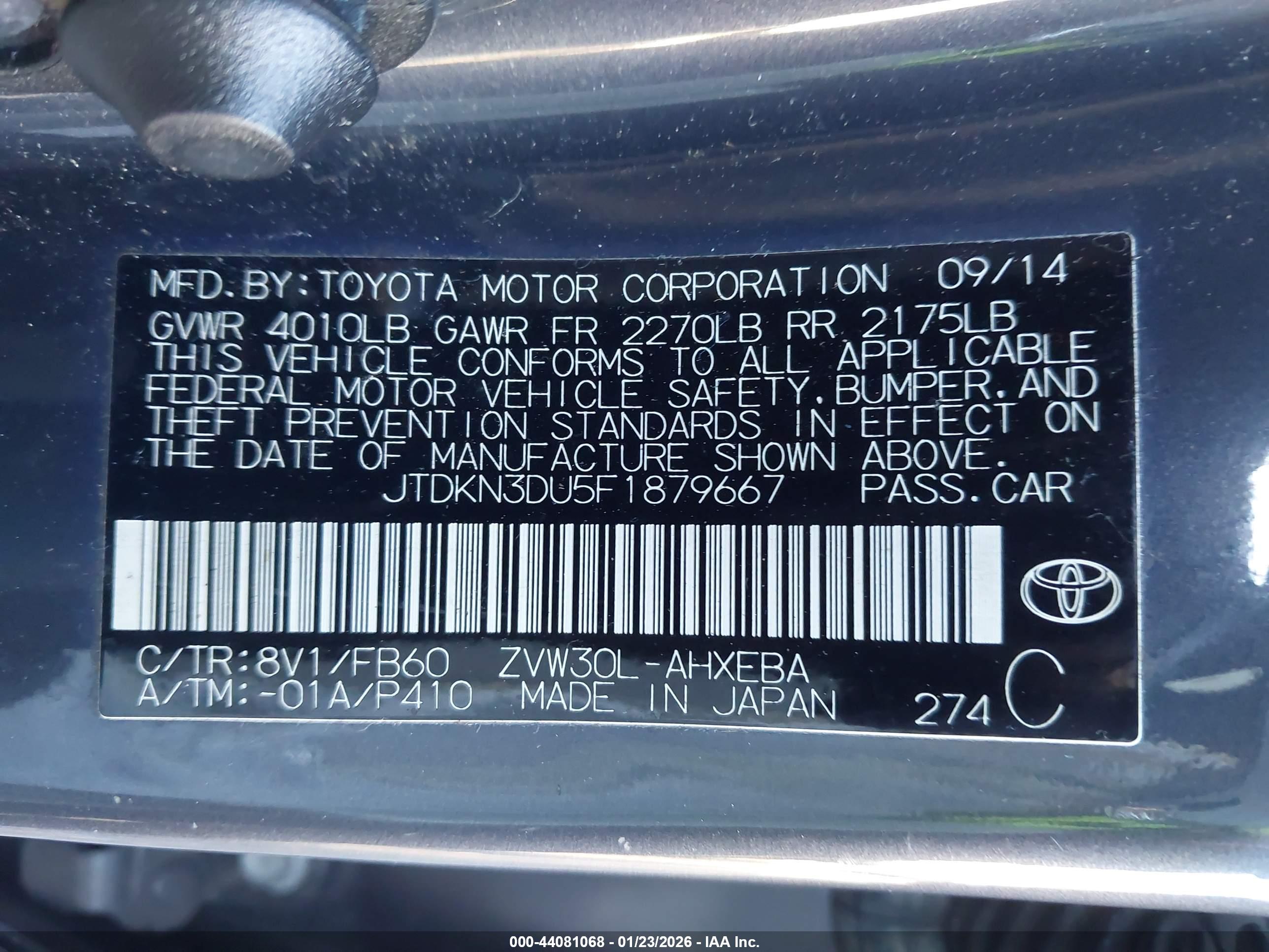 TOYOTA PRIUS image 9