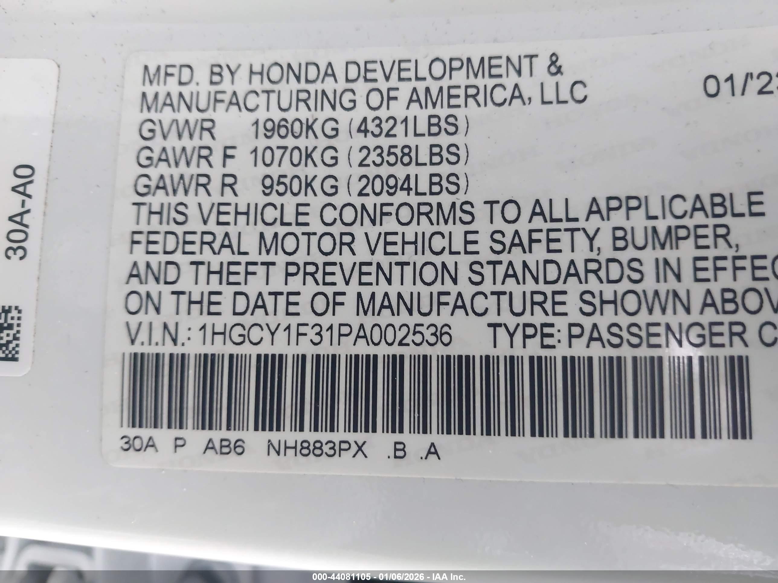 HONDA ACCORD image 9