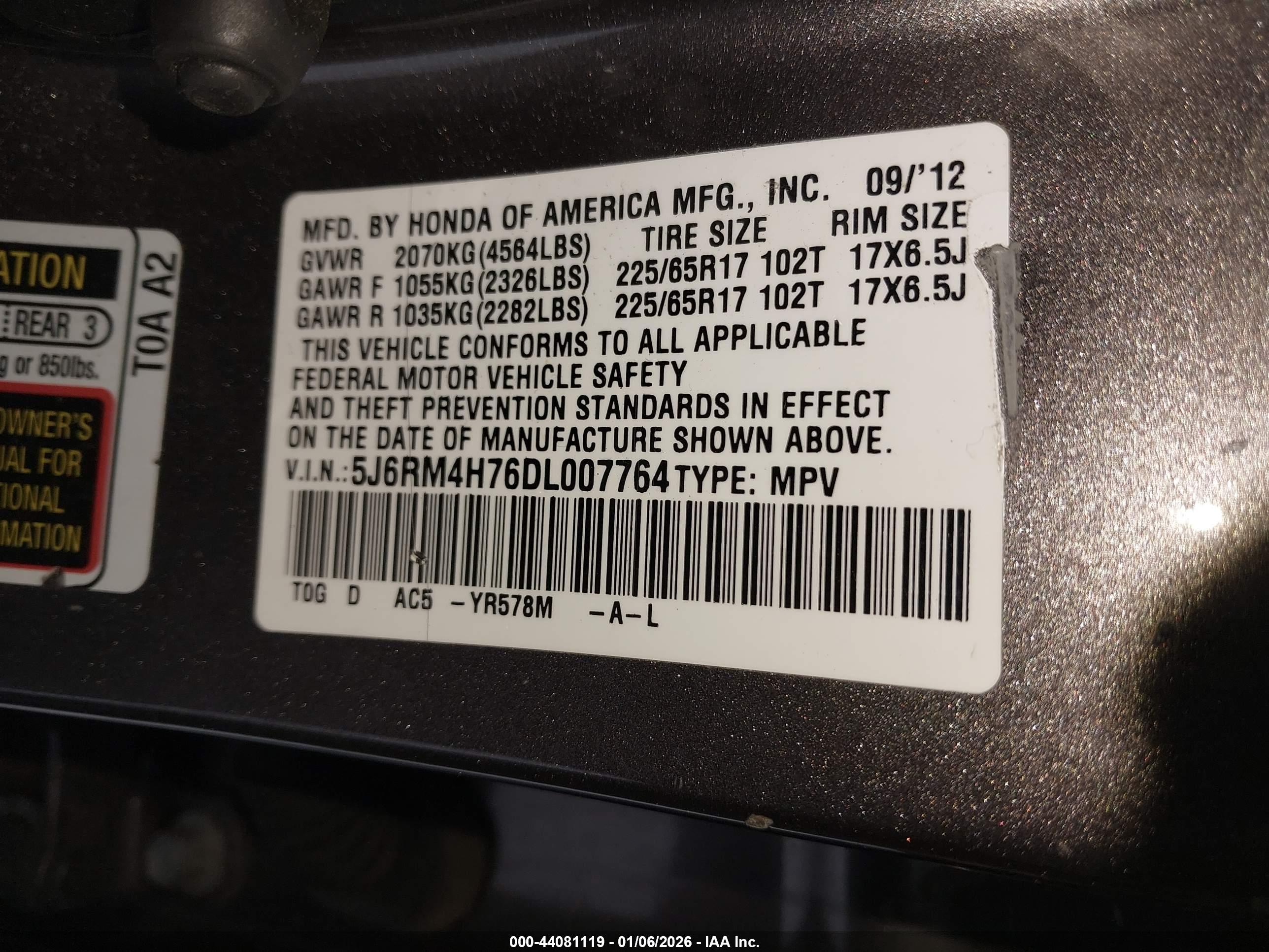 HONDA CR-V image 9