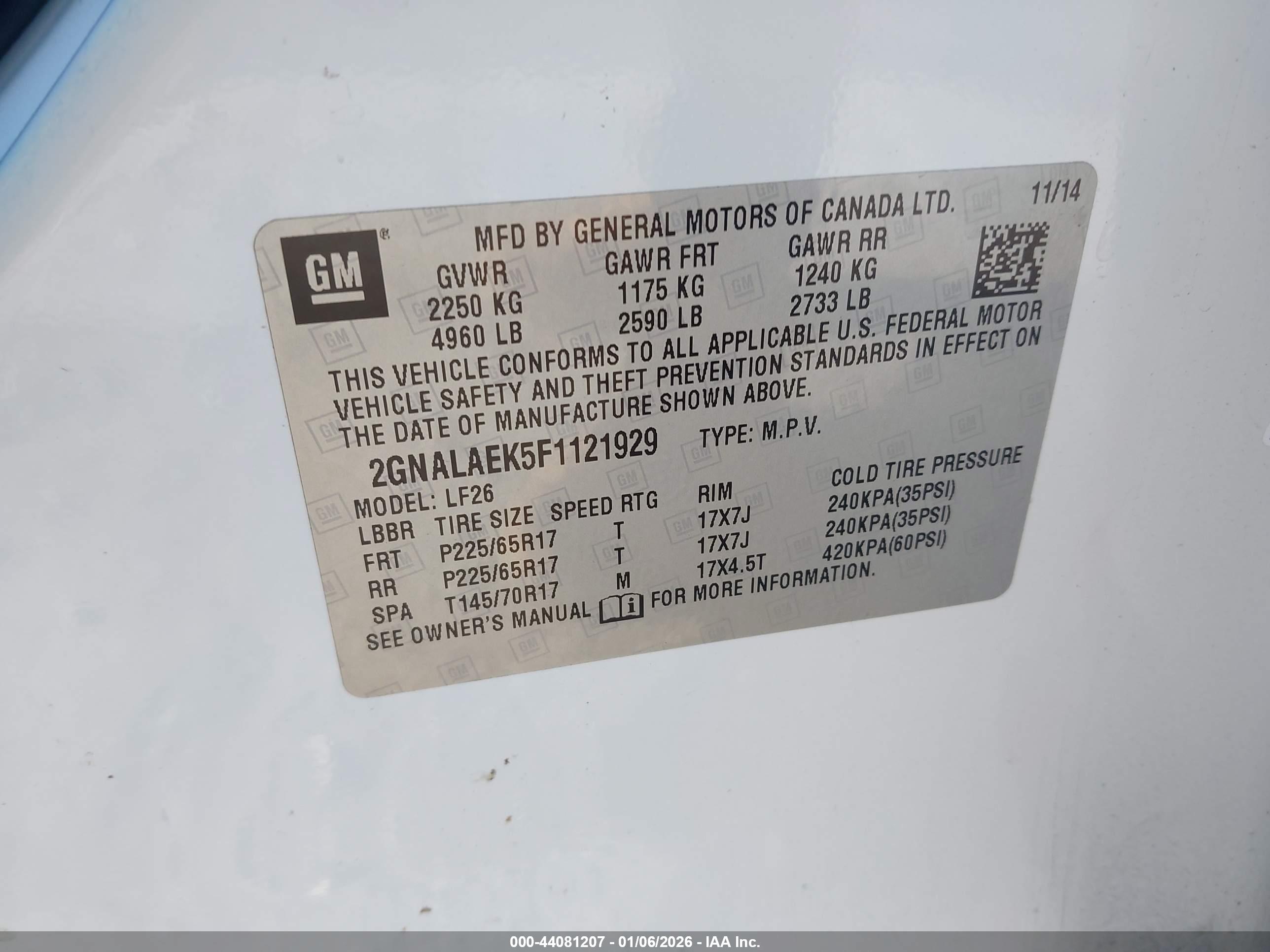 CHEVROLET EQUINOX image 9