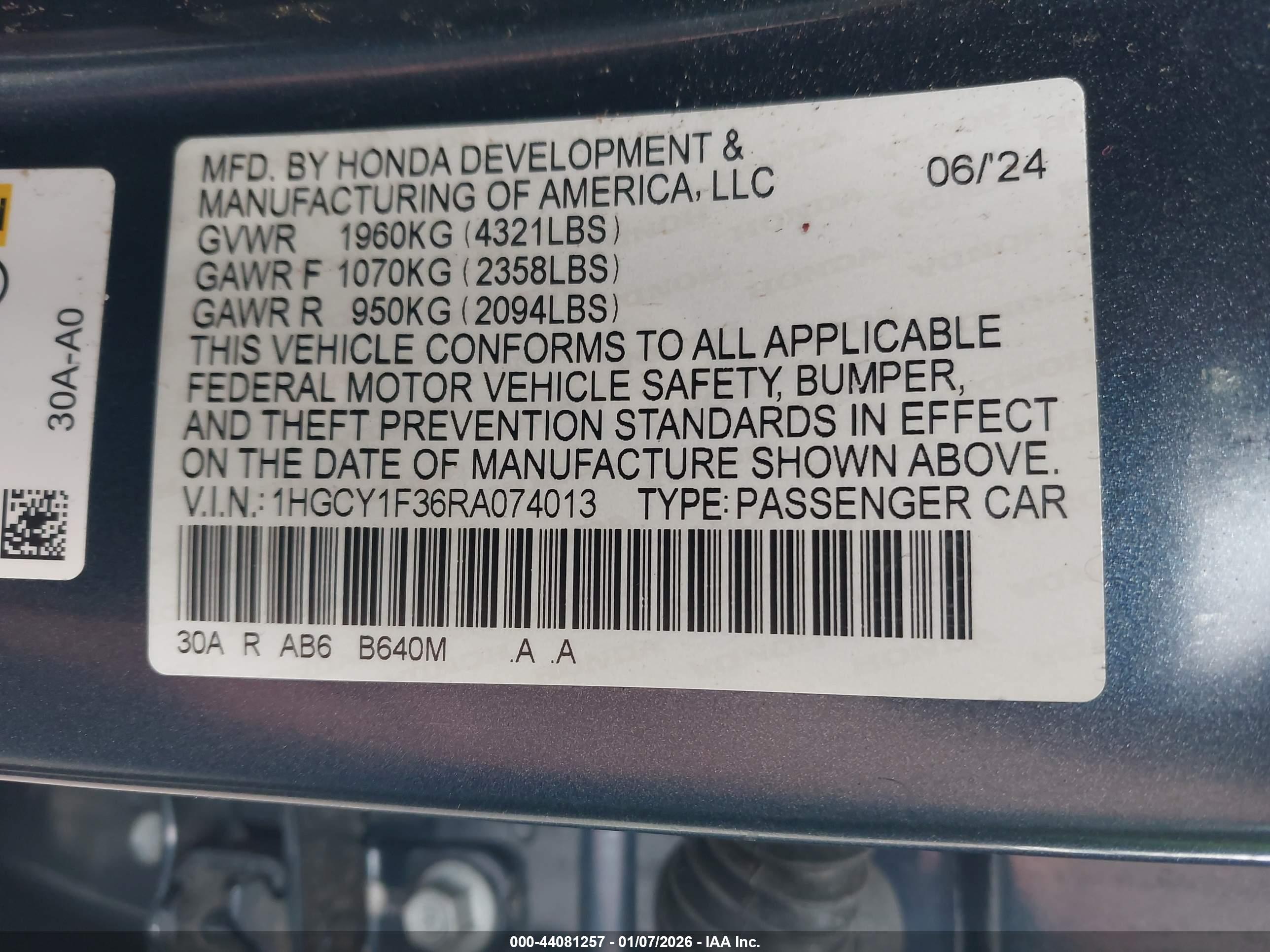 HONDA ACCORD image 9