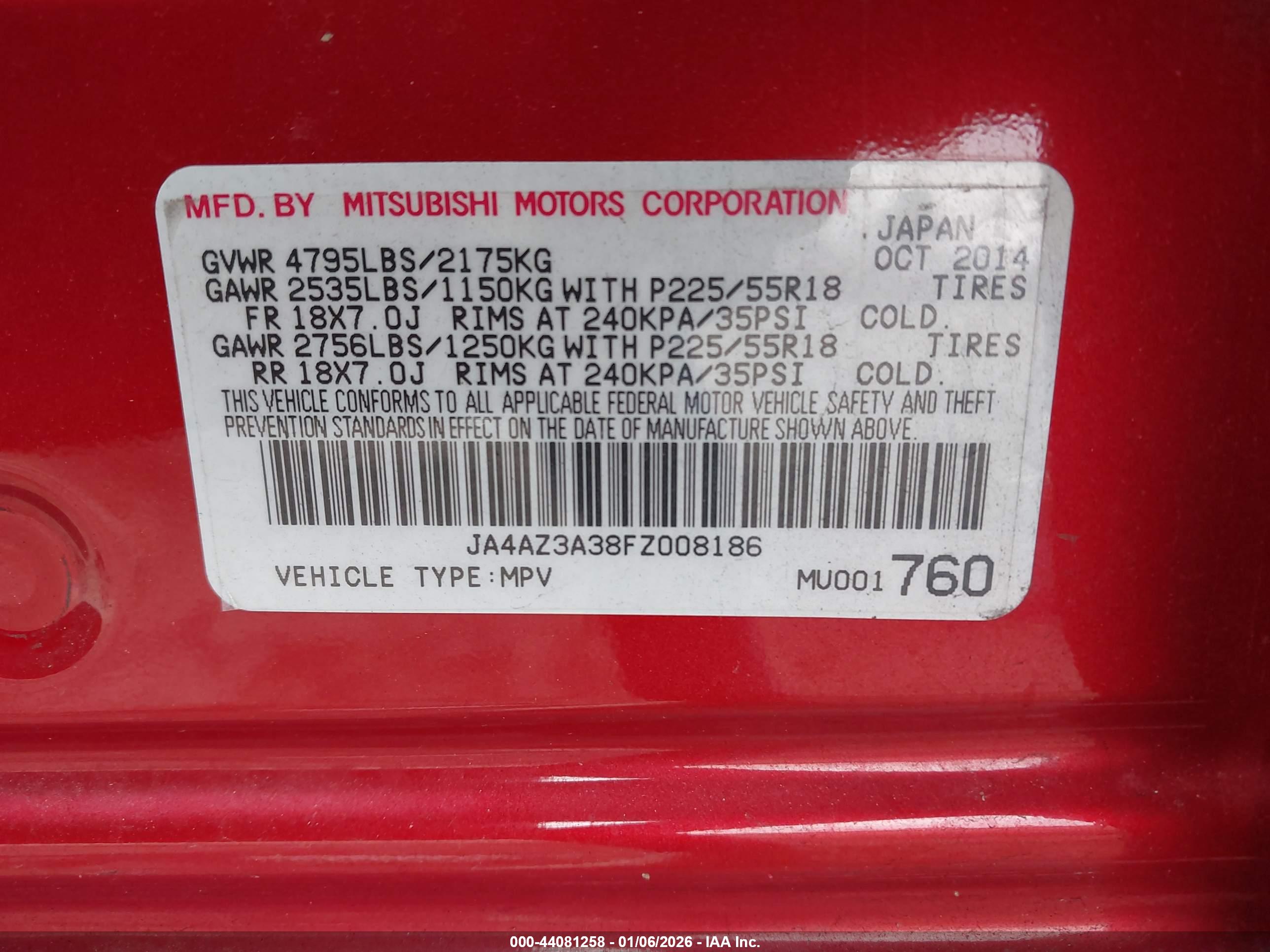 MITSUBISHI OUTLANDER image 9