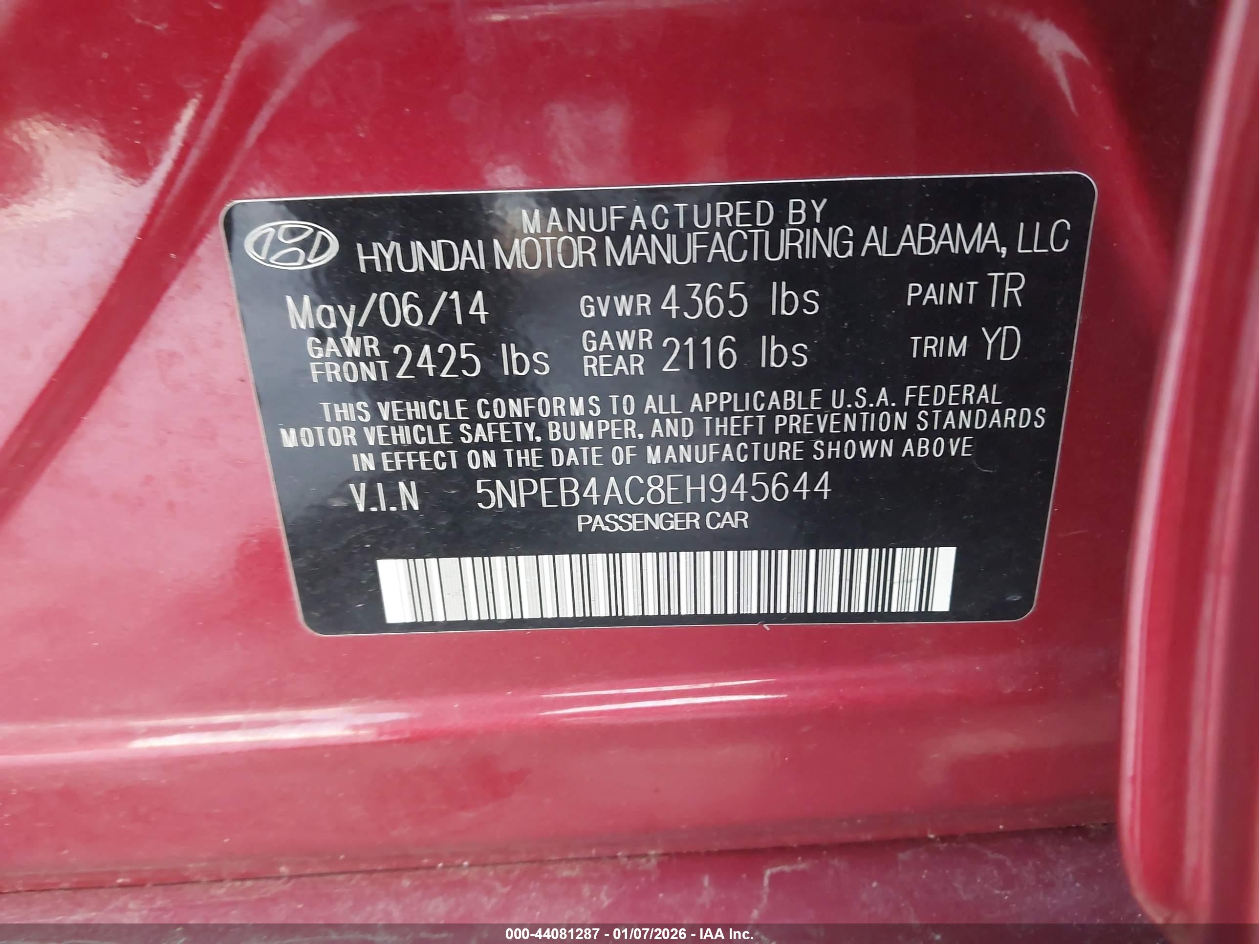 HYUNDAI SONATA image 9