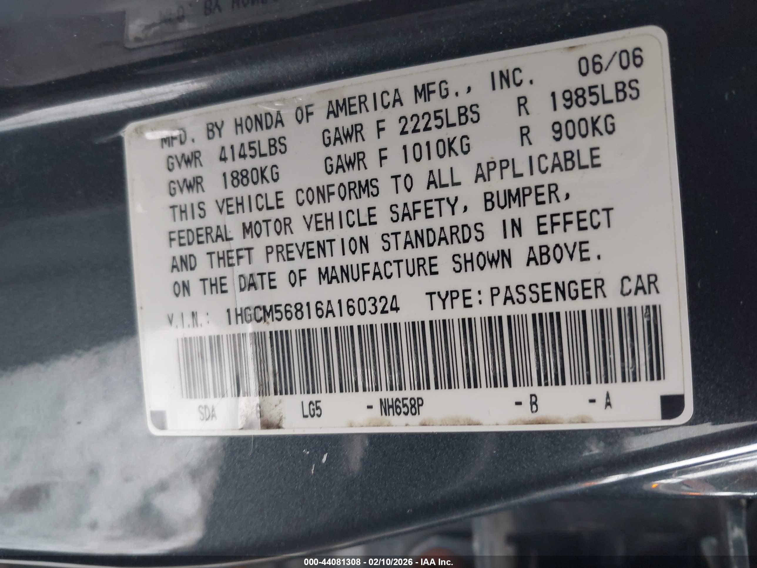 HONDA ACCORD image 9