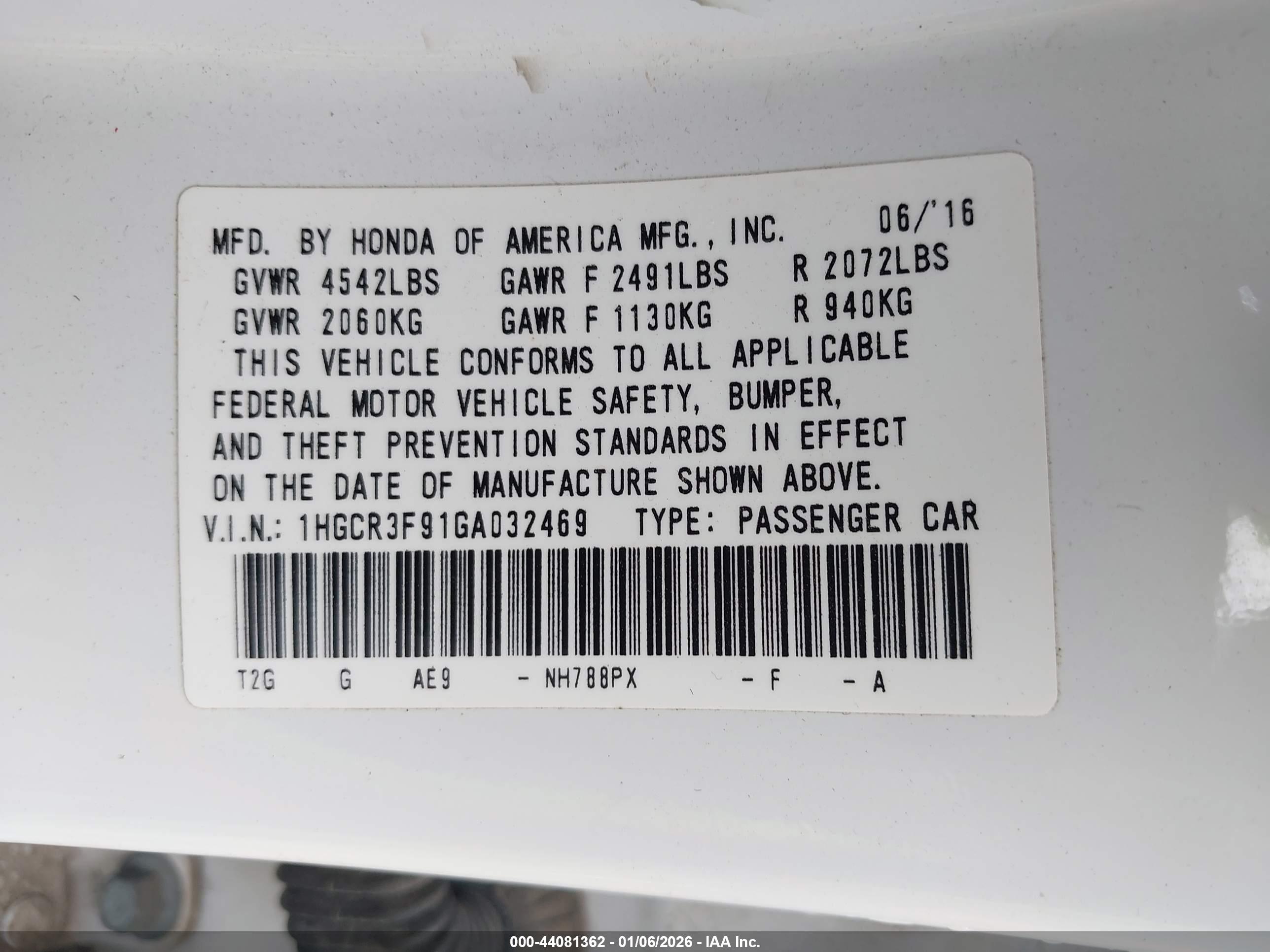 HONDA ACCORD image 9