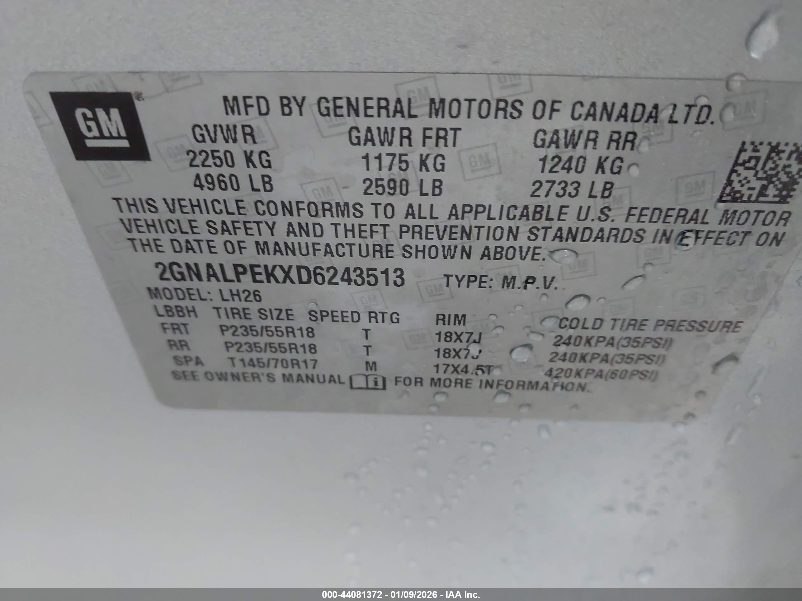 CHEVROLET EQUINOX image 9