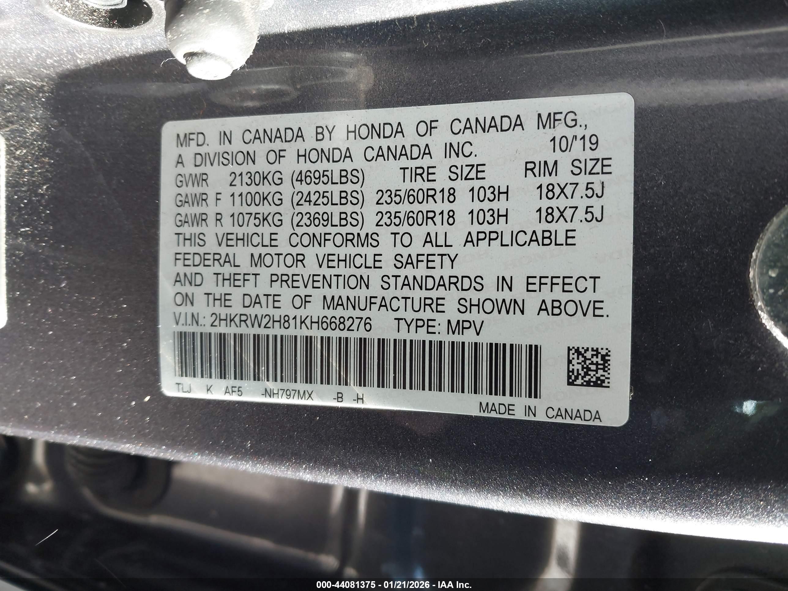 HONDA CR-V image 9