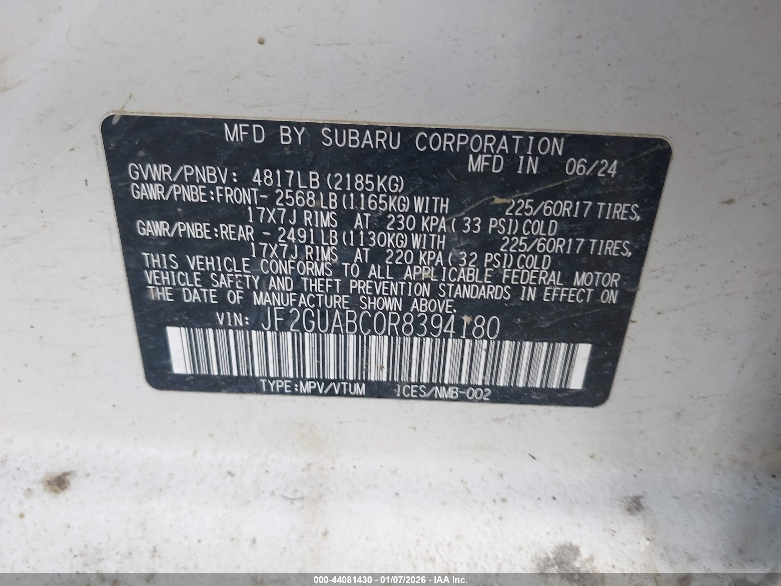 SUBARU CROSSTREK image 9