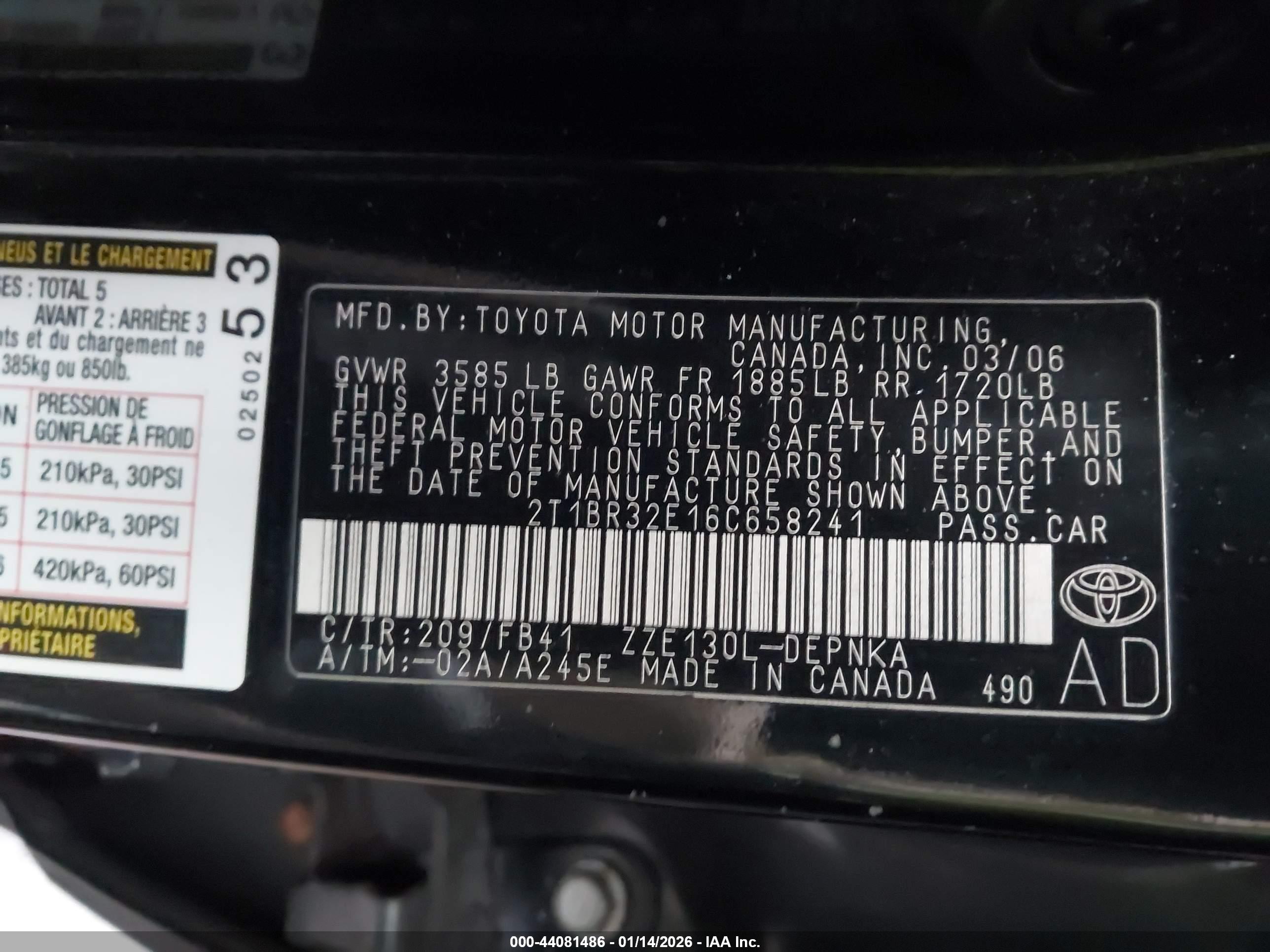 TOYOTA COROLLA image 9