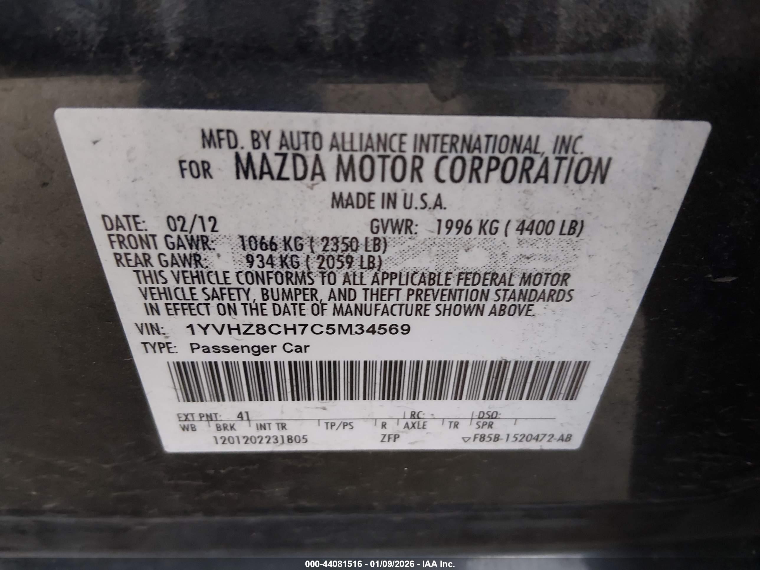 MAZDA MAZDA6 image 9