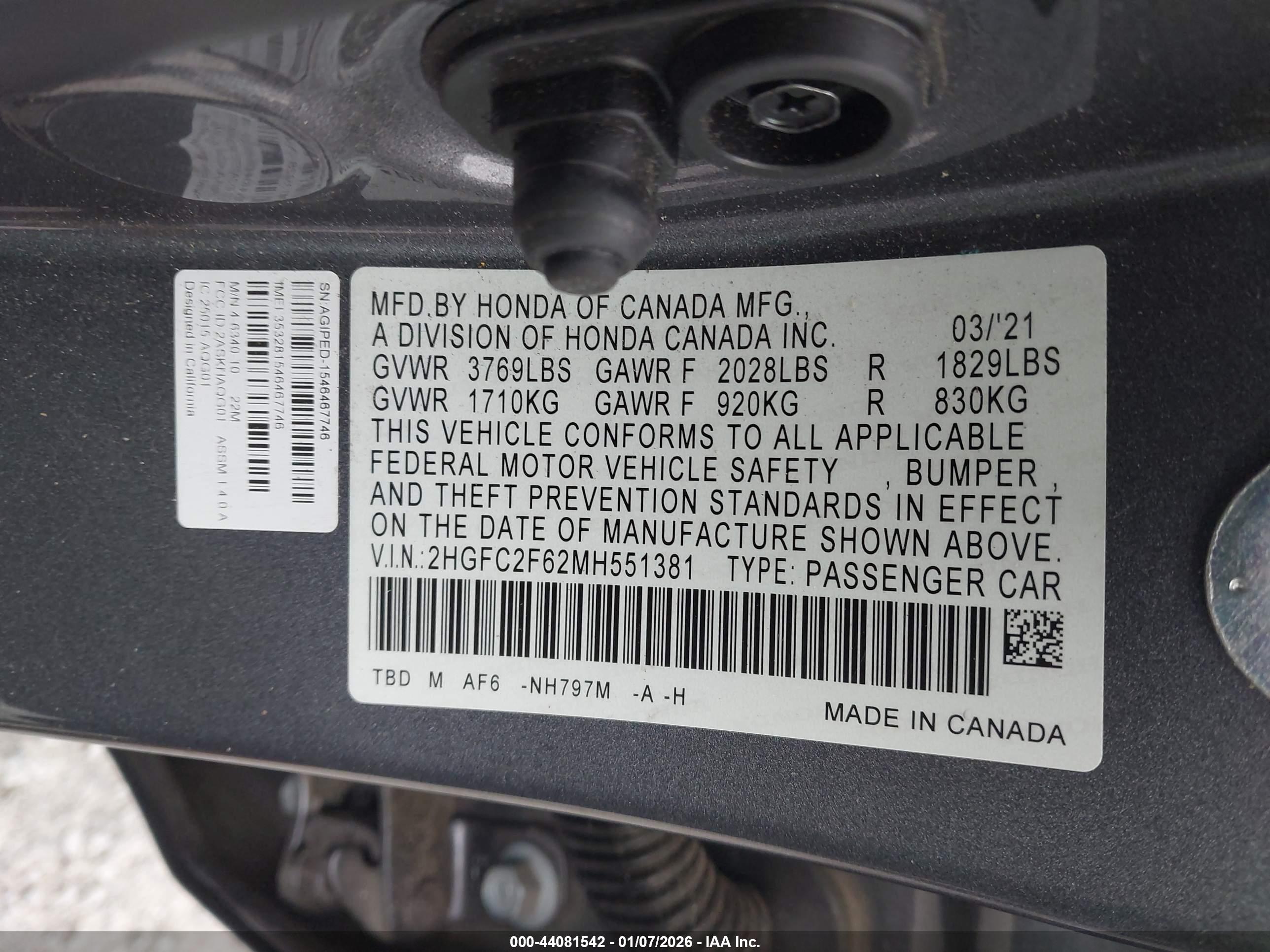 HONDA CIVIC image 9