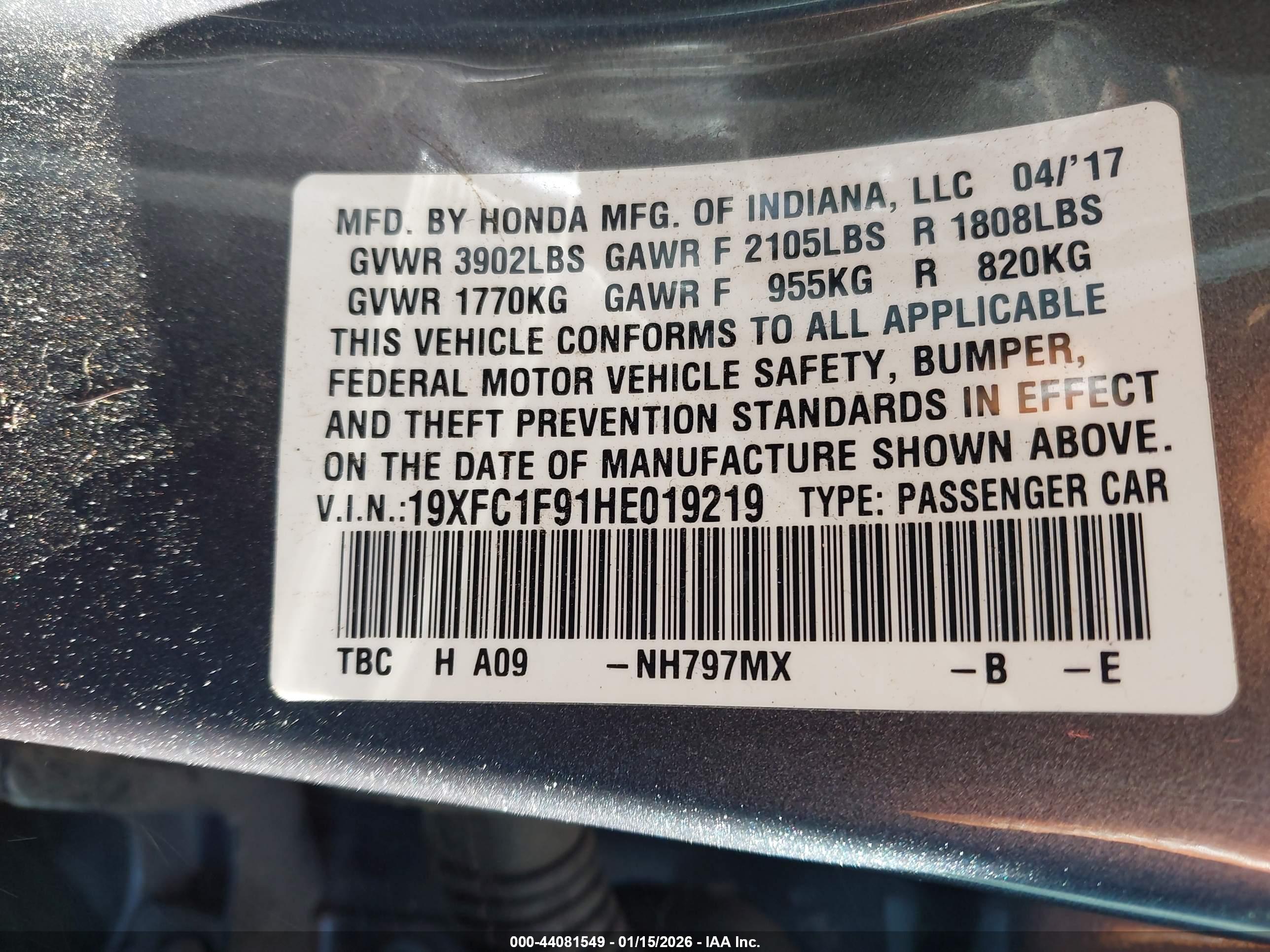 HONDA CIVIC image 9