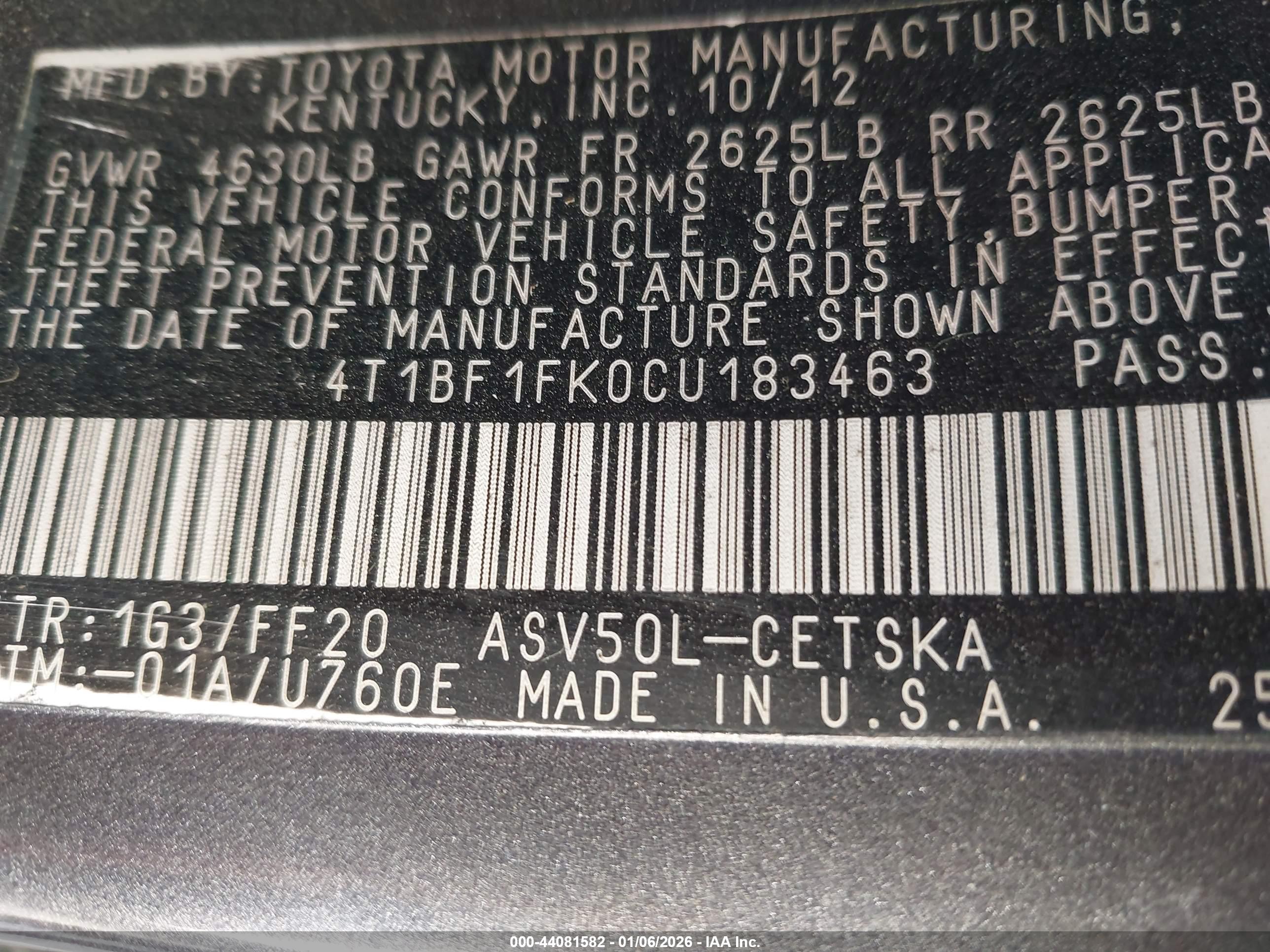 TOYOTA CAMRY image 9